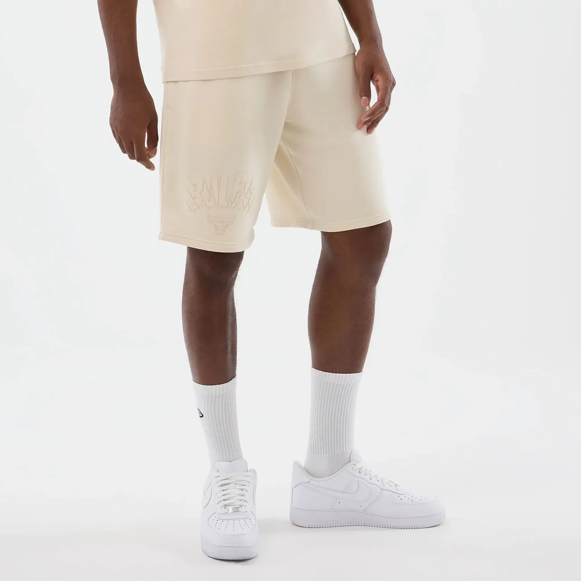Chicago Bulls NBA Core Plus Light Beige Shorts New Era Cap adult unisex