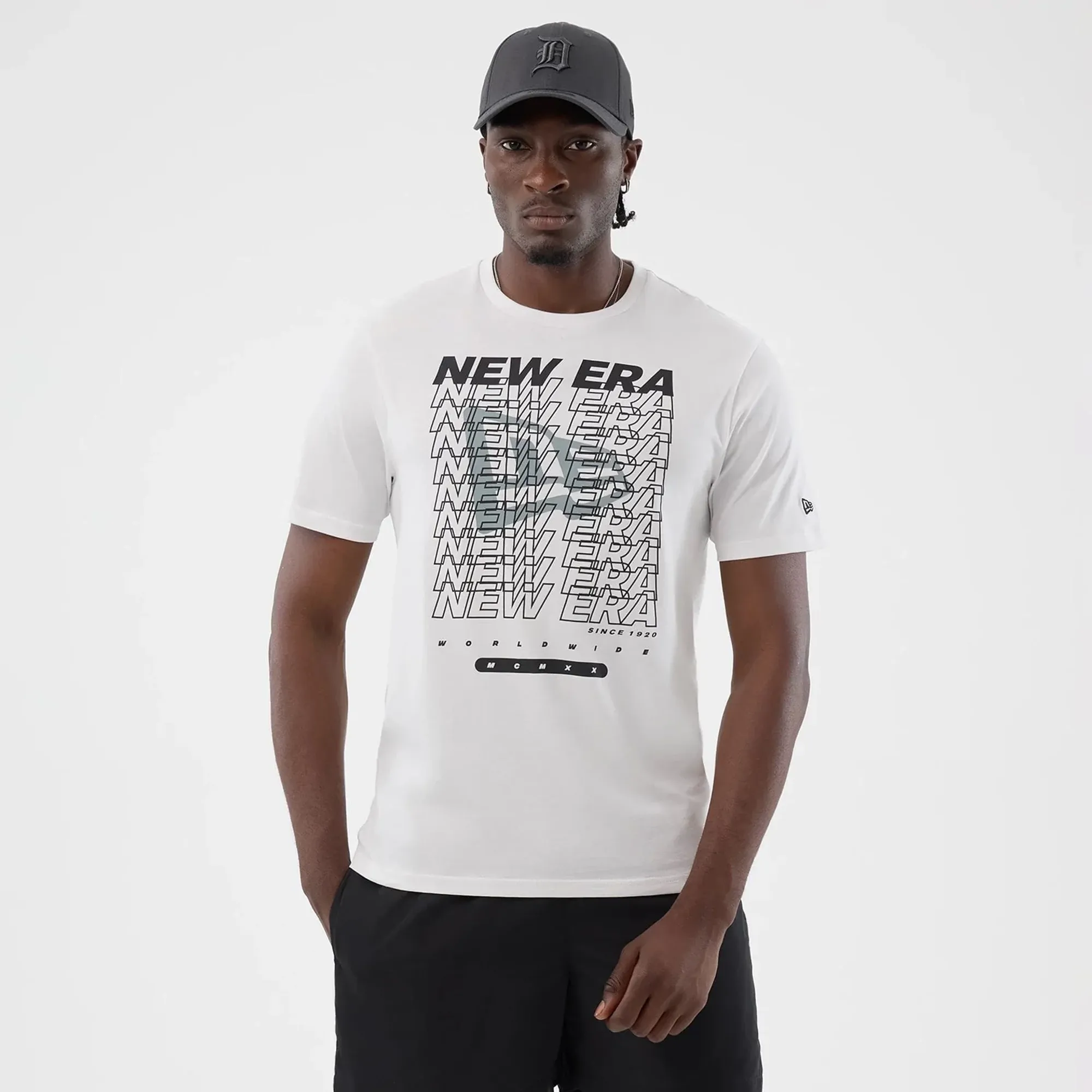 New Era Logo Graphic White T-Shirt adult unisex