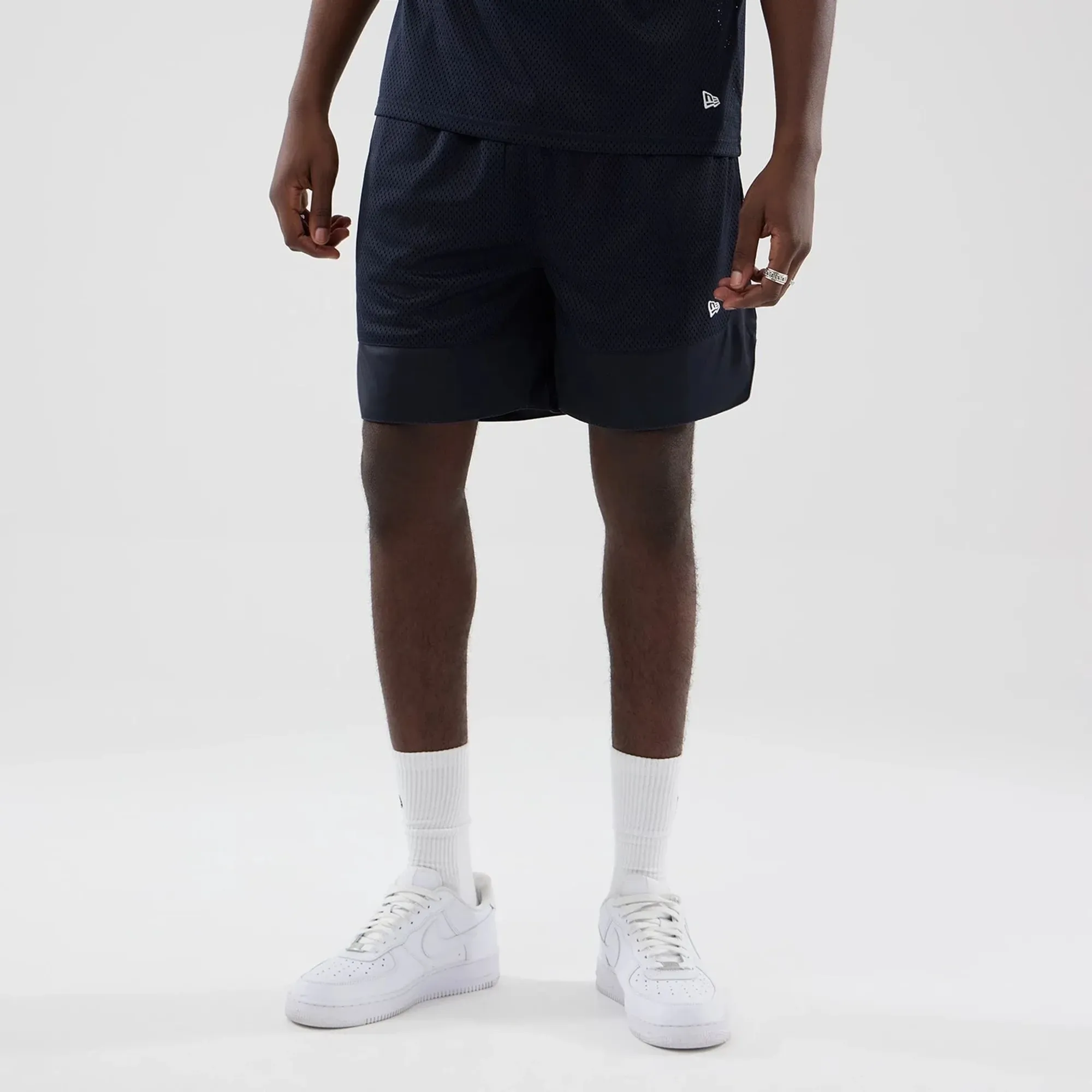 New Era Mesh Navy Oversized Shorts adult unisex