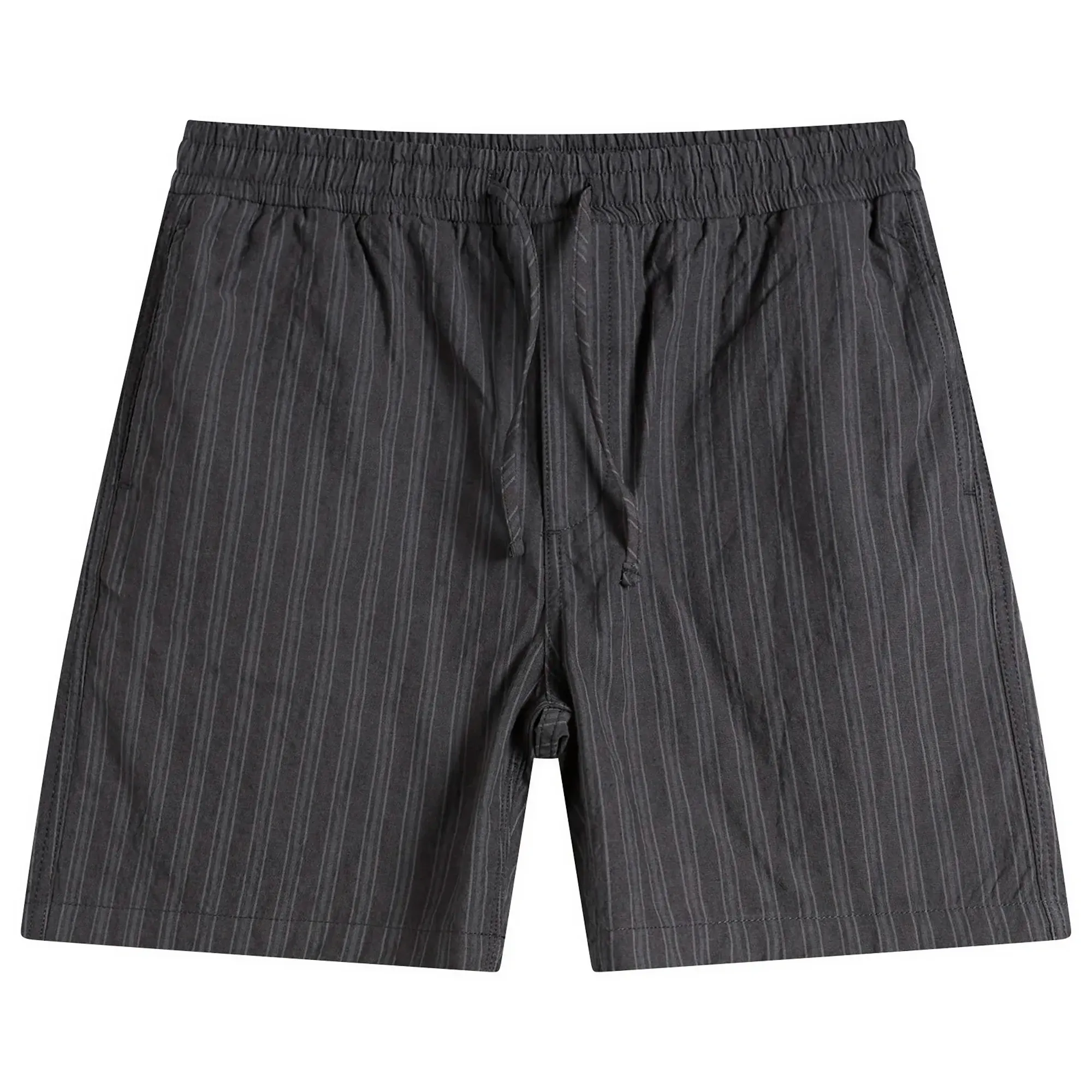 Foret Men's Shift Textured Shorts Black Stripe
