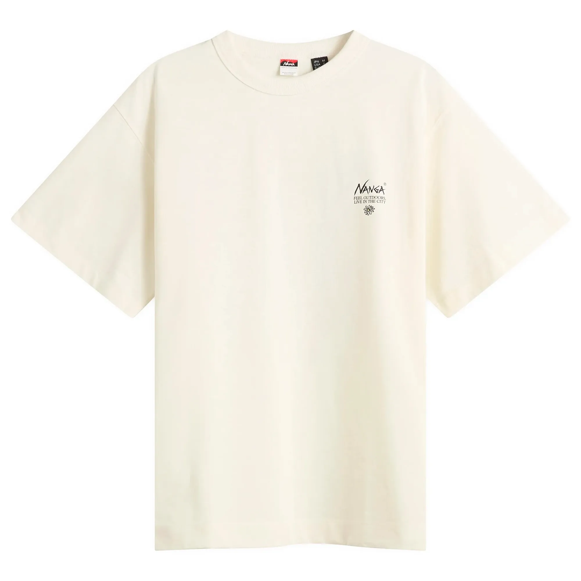 NANGA Men's Eco Hybrid Vintage Flower T-Shirt White