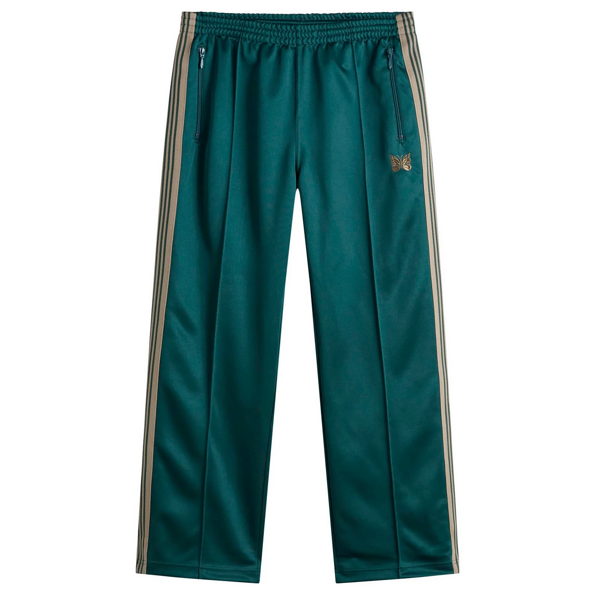 Needles Men's Poly Smooth Track Pants Green