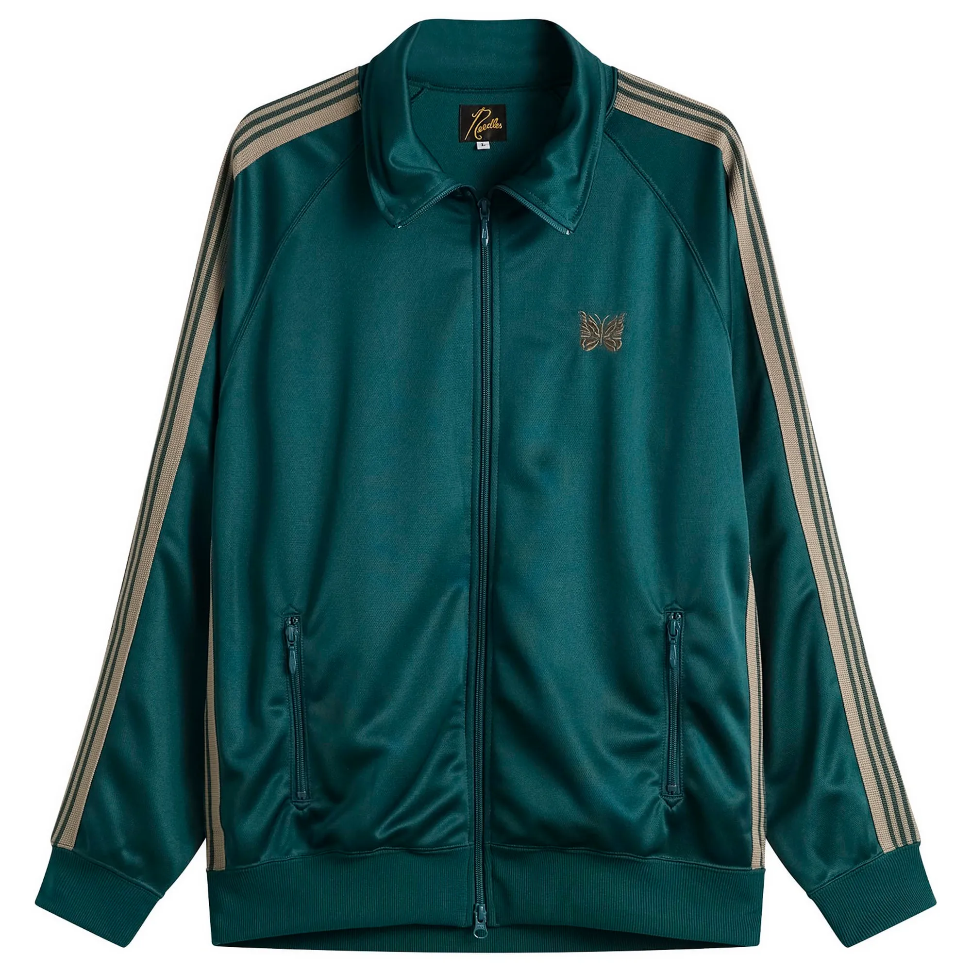 Needles Men's Poly Jacquard Track Jacket Green