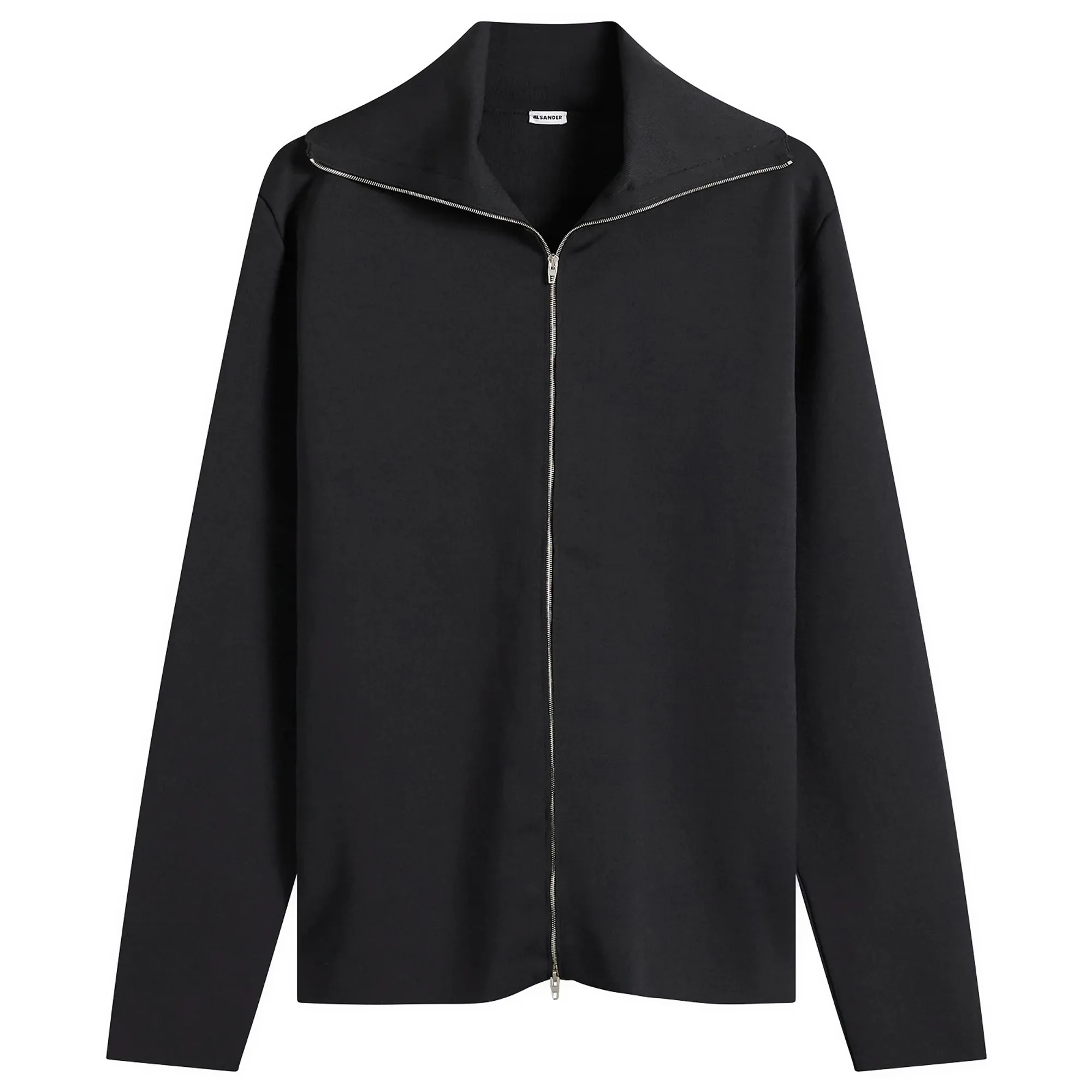 Jil Sander Men's Compact Zip Through Knit Black