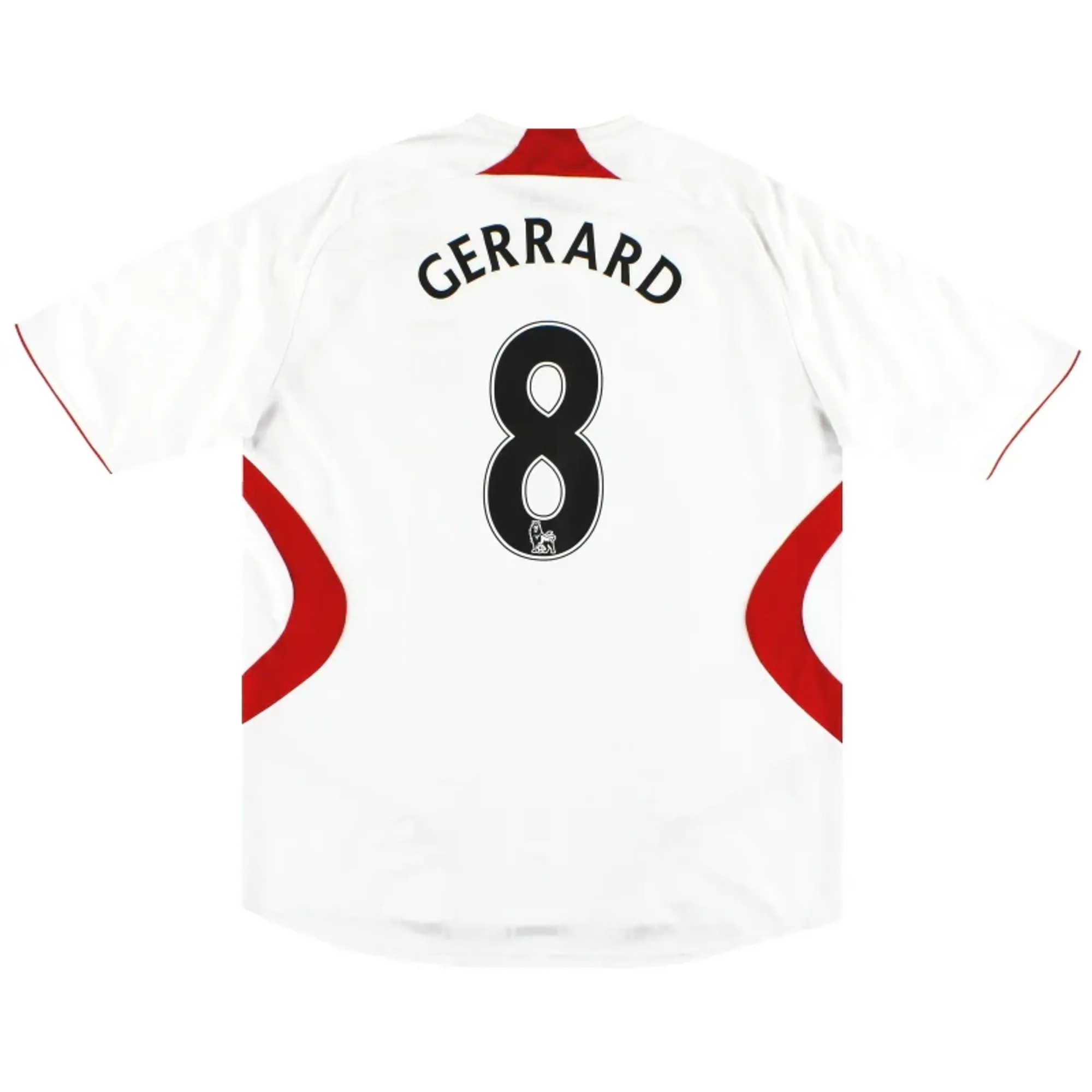 2007-08 Liverpool adidas Away Shirt Gerrard #8 L - Liverpool / Excellent 