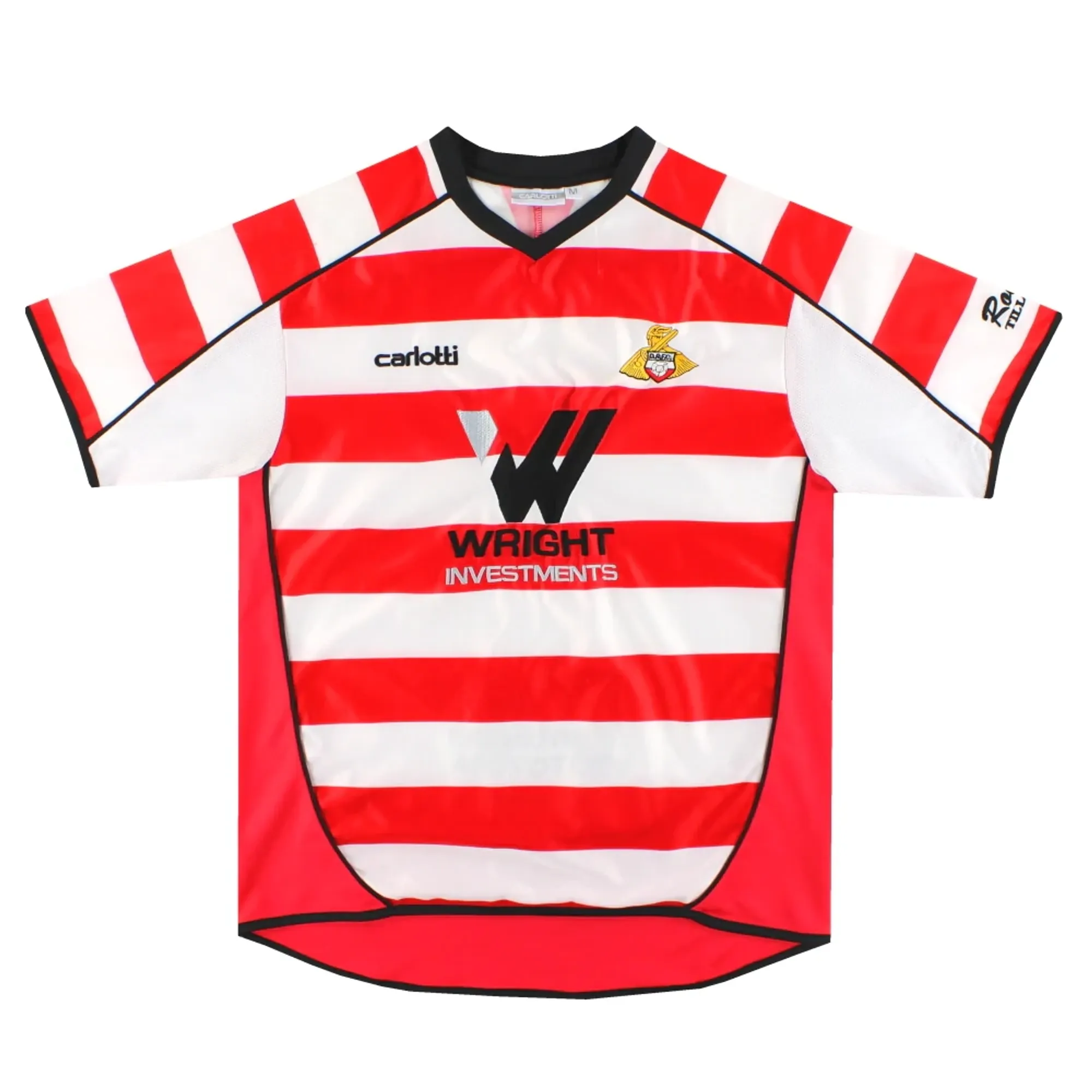 2007-09 Doncaster Carlotti Home Shirt M - Doncaster Rovers / Excellent 