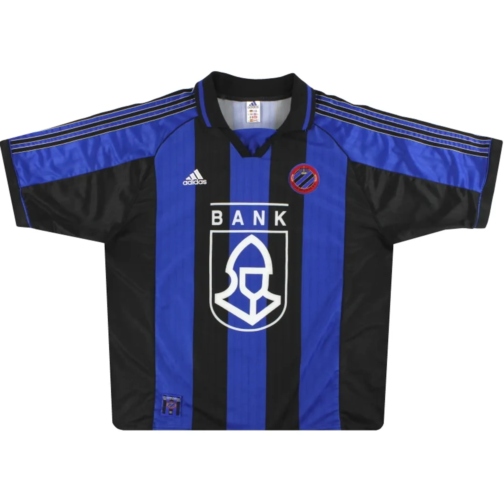 1999-00 Club Brugge adidas Home Shirt M - Other European Clubs / Excellent 