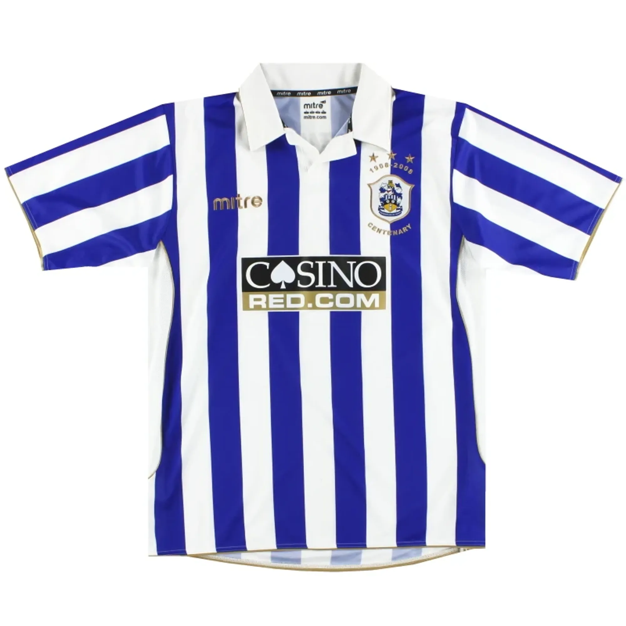 2008-09 Huddersfield Mitre Centenary Shirt XL - Huddersfield Town / Excellent 