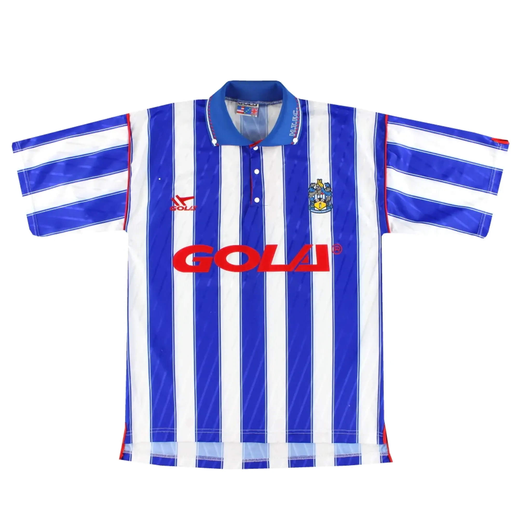 1991-92 Huddersfield Town Gola Home Shirt M - Huddersfield Town / Excellent 