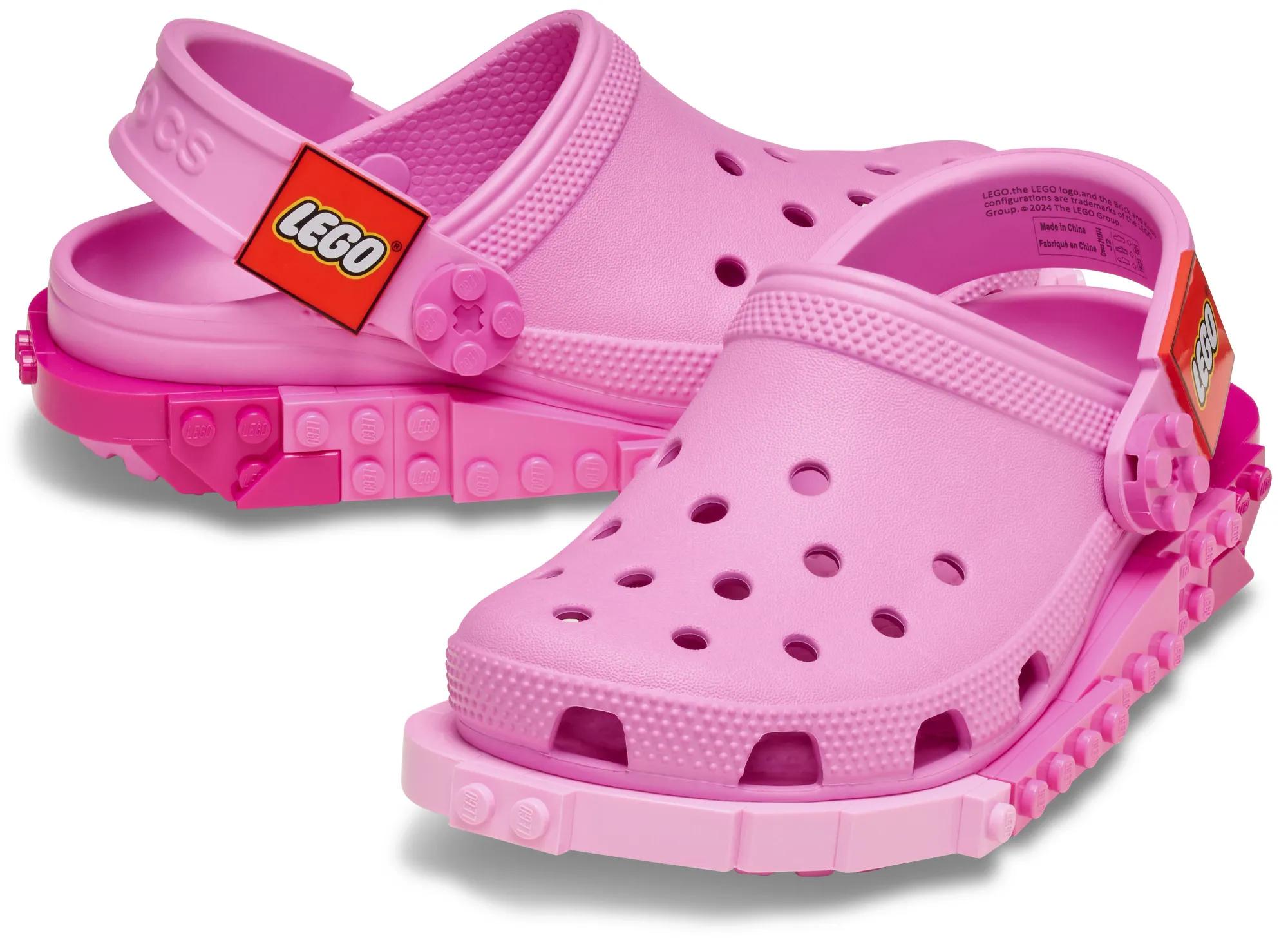 Crocs | Kids | LEGO® Creativity | Clogs | Taffy Pink | C11