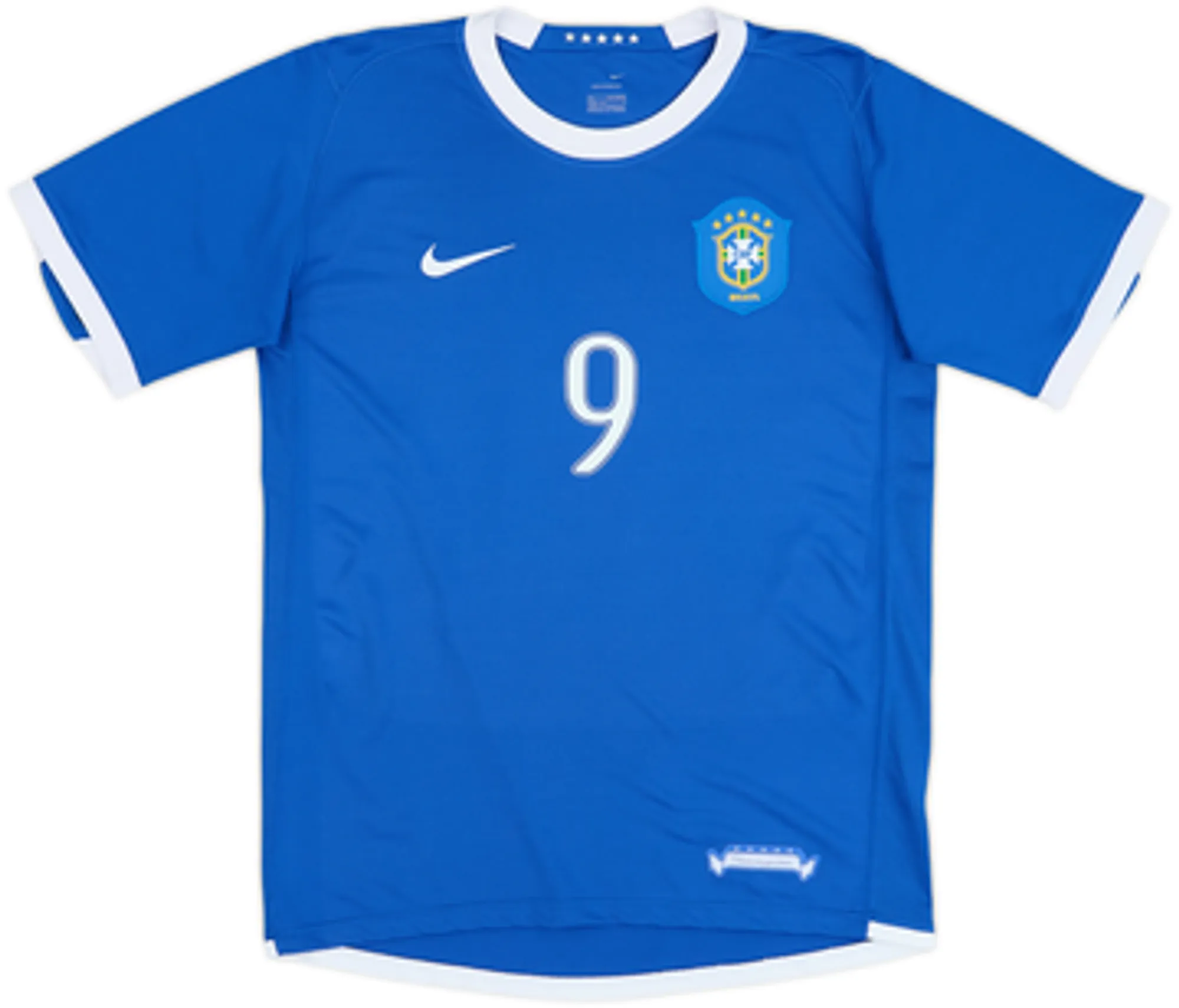 2006-07 Brazil Away Shirt Ronaldo #9 - 9/10 - (XL.Boys)