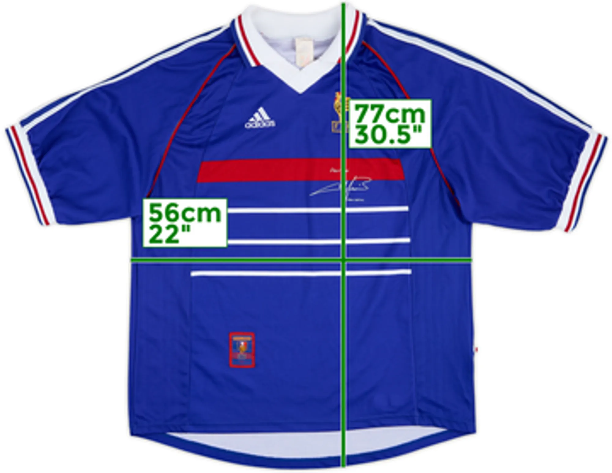 1998-00 France 'Pour Toi Fabien Barthez' Home Shirt - 9/10 - (XL)