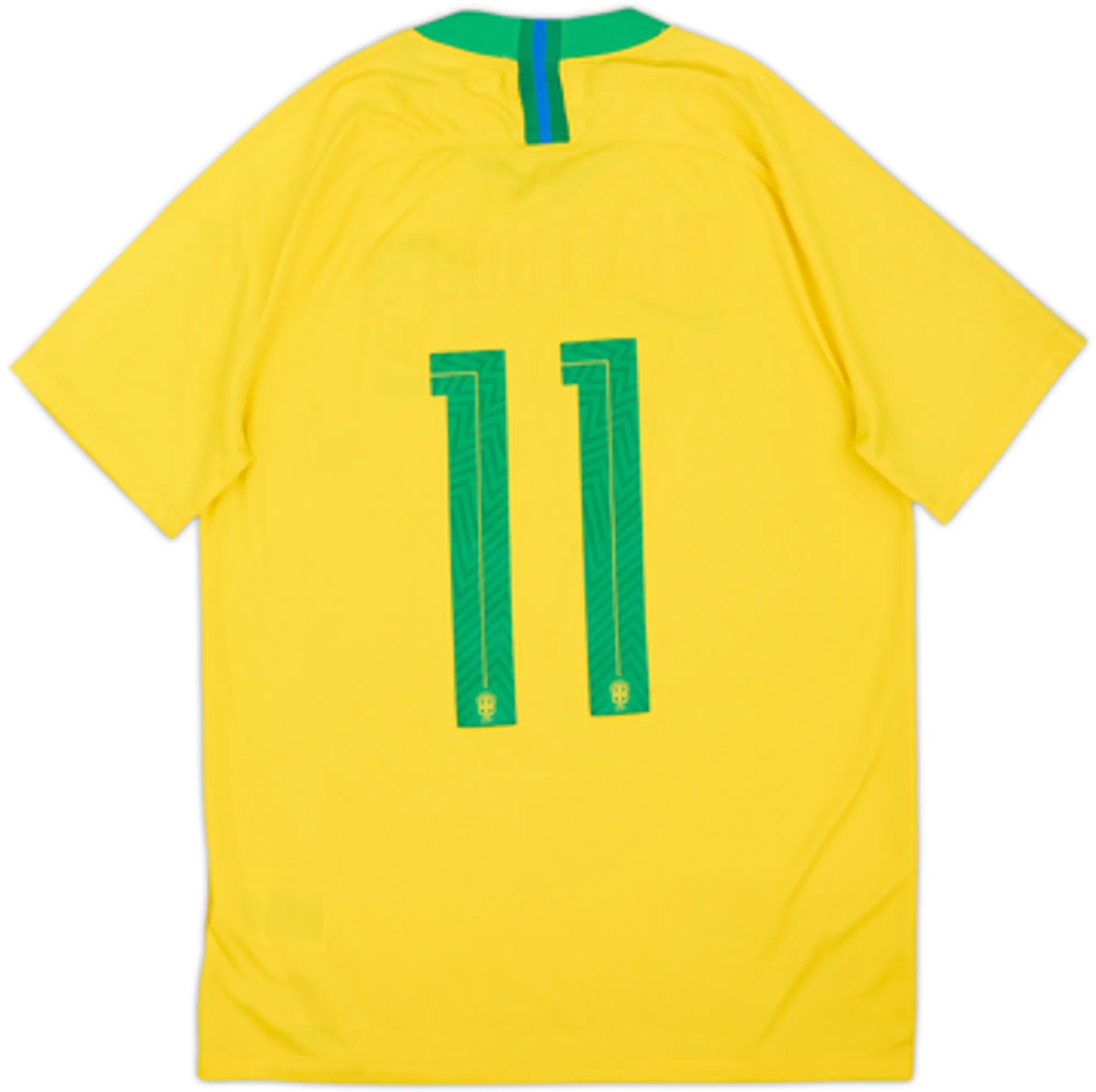 2018-19 Brazil Home Shirt #11 - 8/10 - (S)