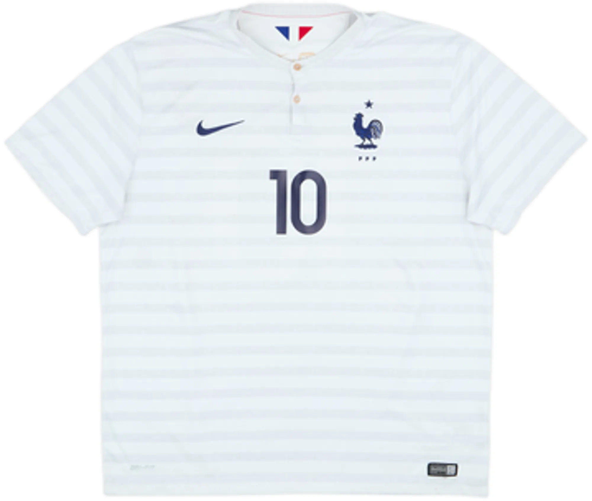 2014-15 France Away Shirt Benzema #10 - 8/10 - (S)