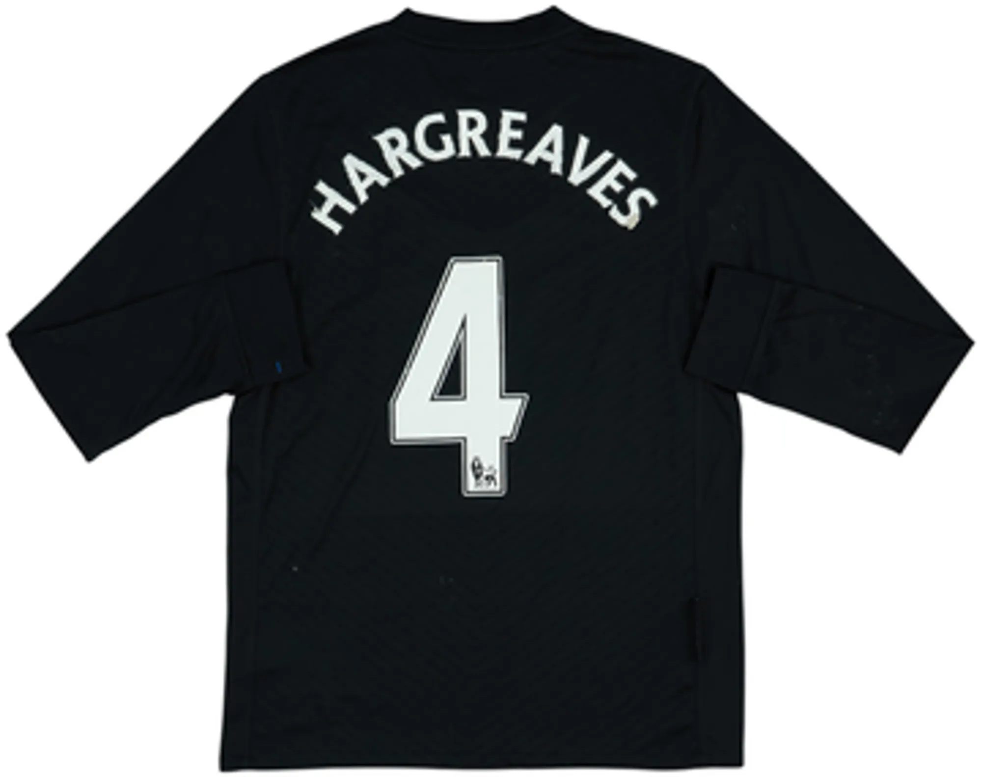 2009-10 Manchester United Away L/S Shirt & Shorts Hargreaves #4 - 5/10 - (S)