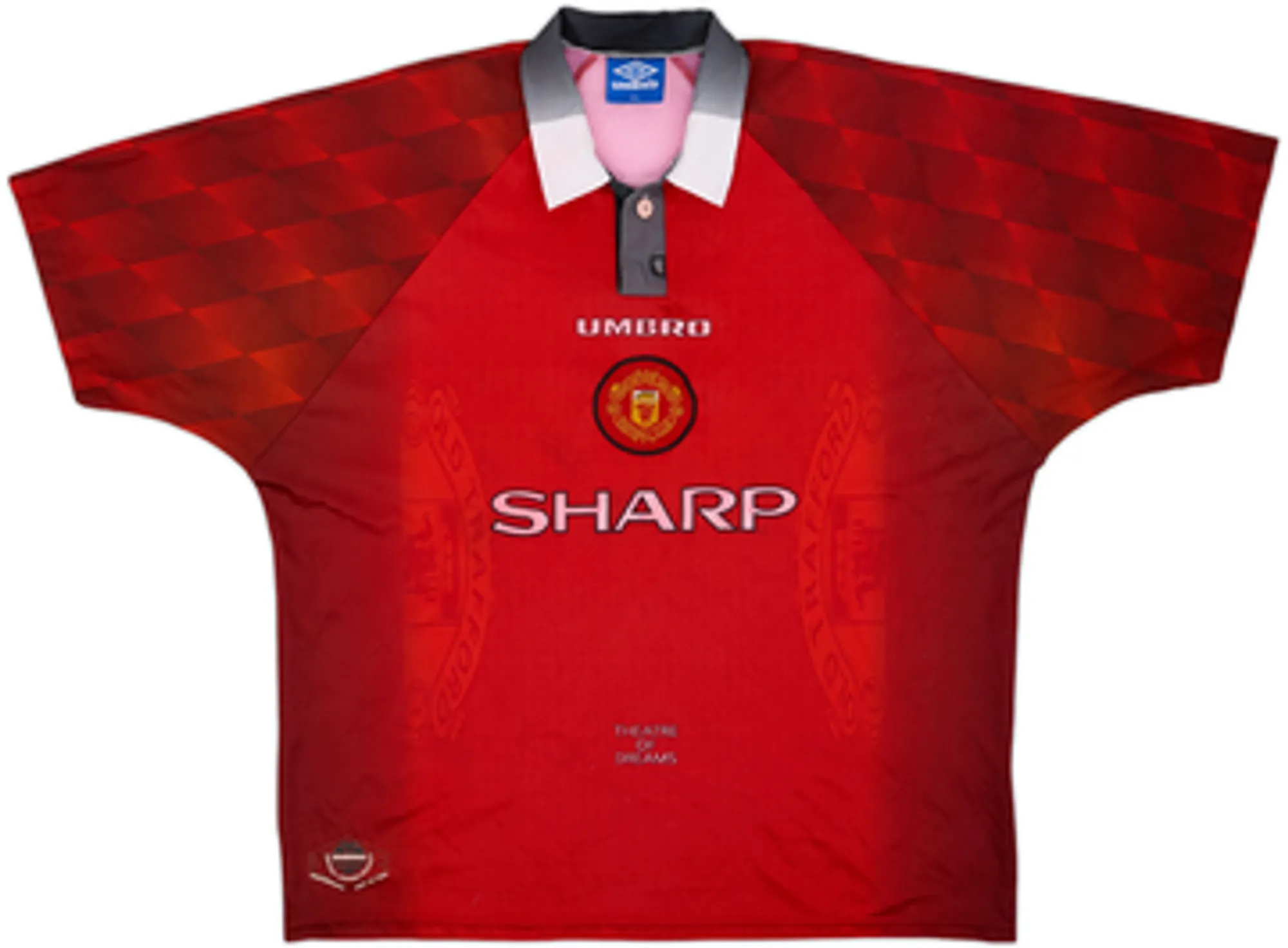 1996-98 Manchester United Home Shirt Yorke #19 - 5/10 - (XXL)