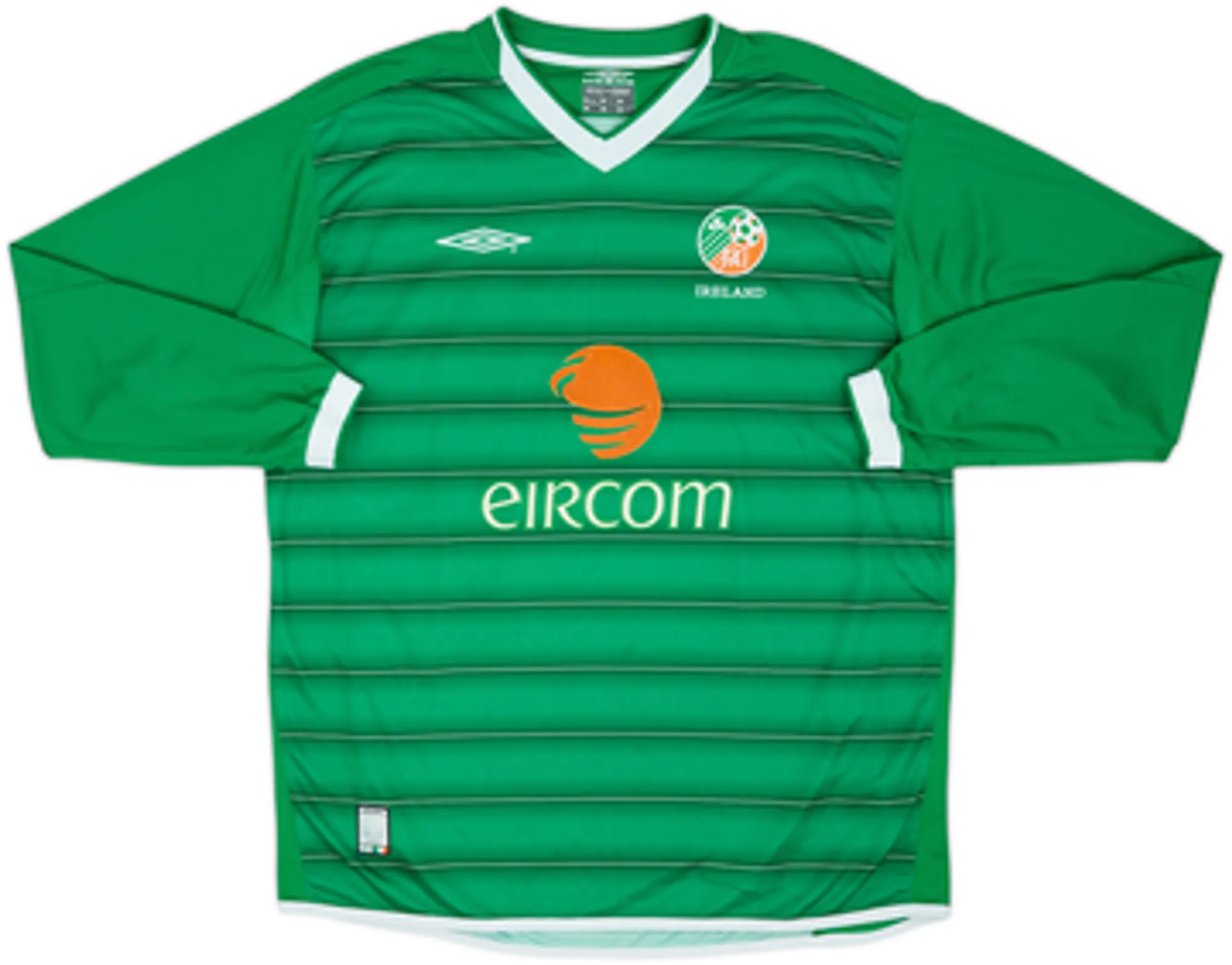 2003-04 Ireland Home L/S Shirt R.Keane #10 - 7/10 - (S)