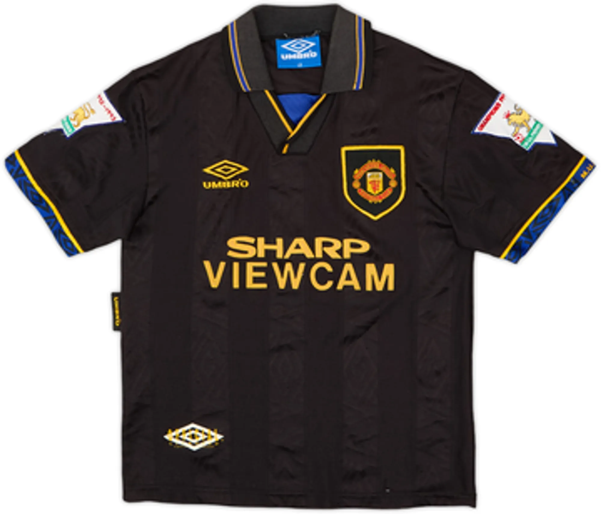 1993-95 Manchester United Away Full Kit - 7/10 - (L.Boys)
