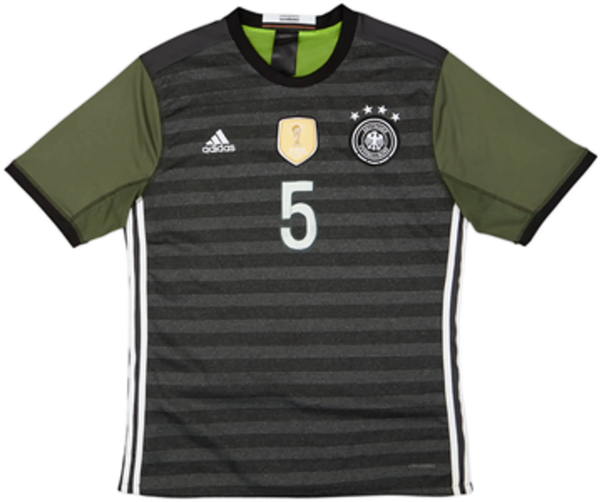 2015-17 Germany Away Shirt Hummels #5 - 8/10 - (L.Boys)
