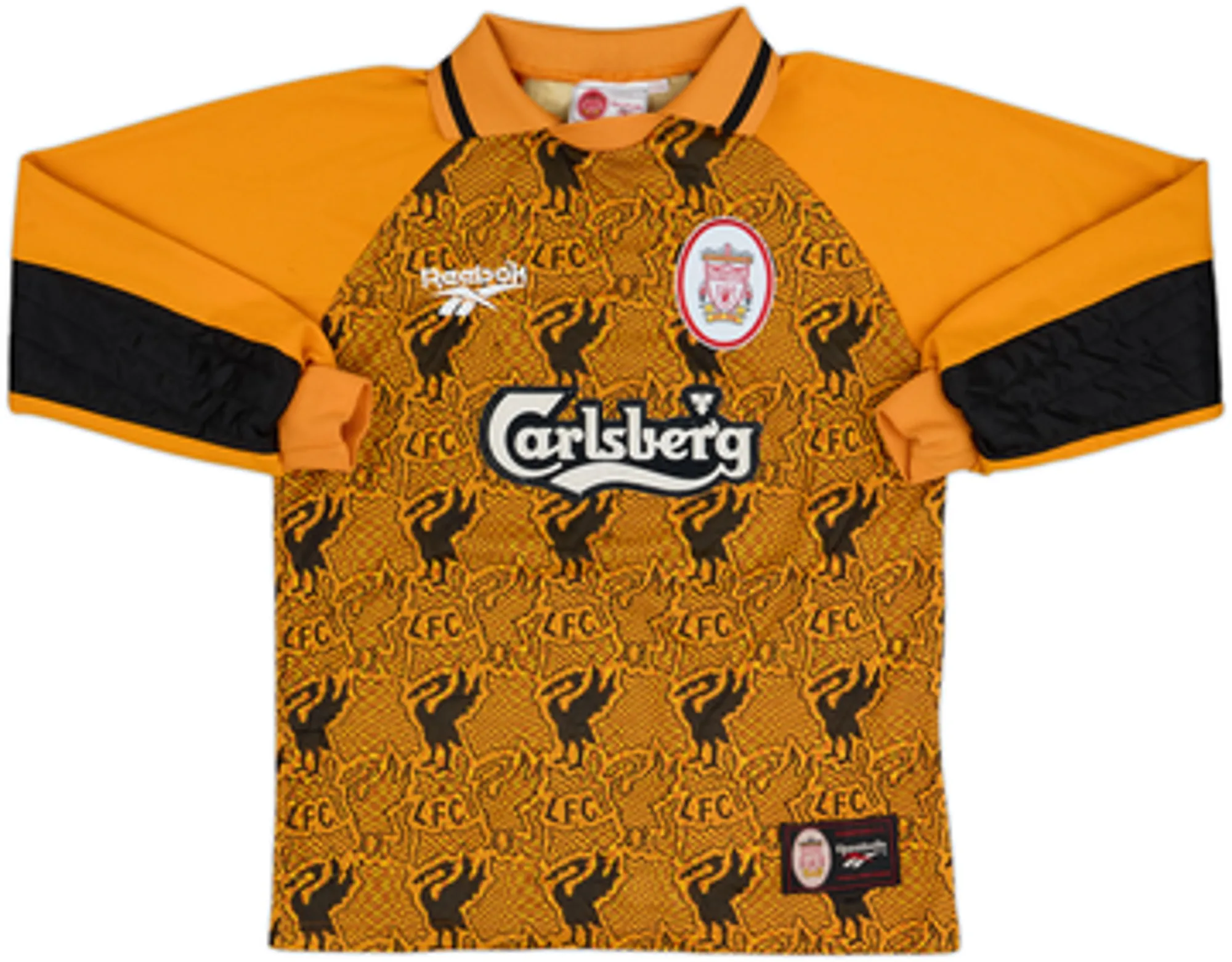 1996-97 Liverpool GK Shirt & Shorts - 7/10 - (L.Boys)