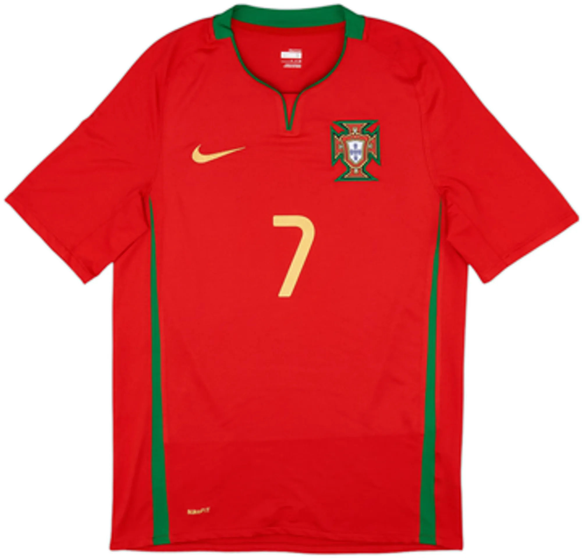 2008-10 Portugal Home Shirt Ronaldo #7 - 7/10 - (S)