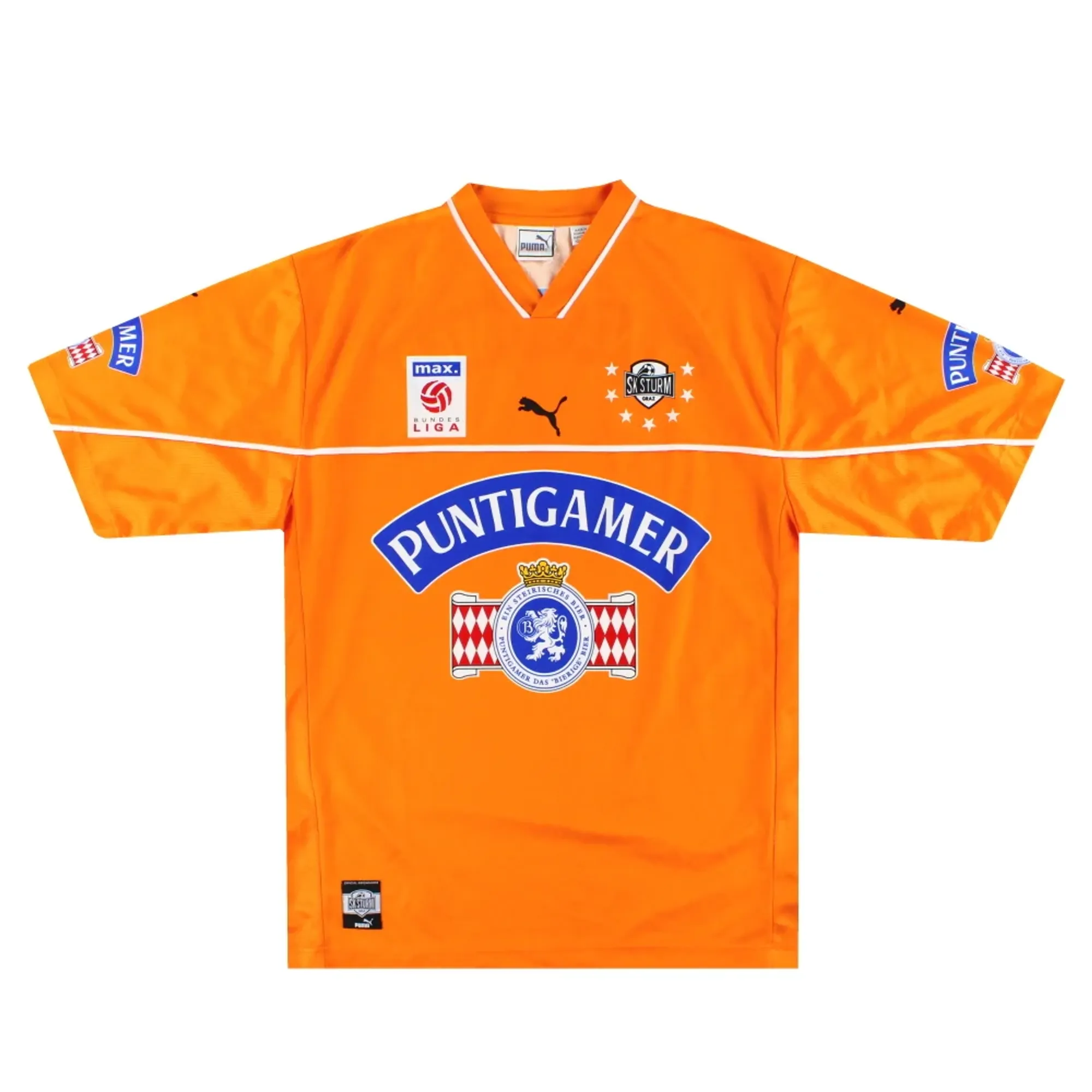 2001-02 Sturm Graz Puma Away Shirt L - Other European Clubs / Excellent 