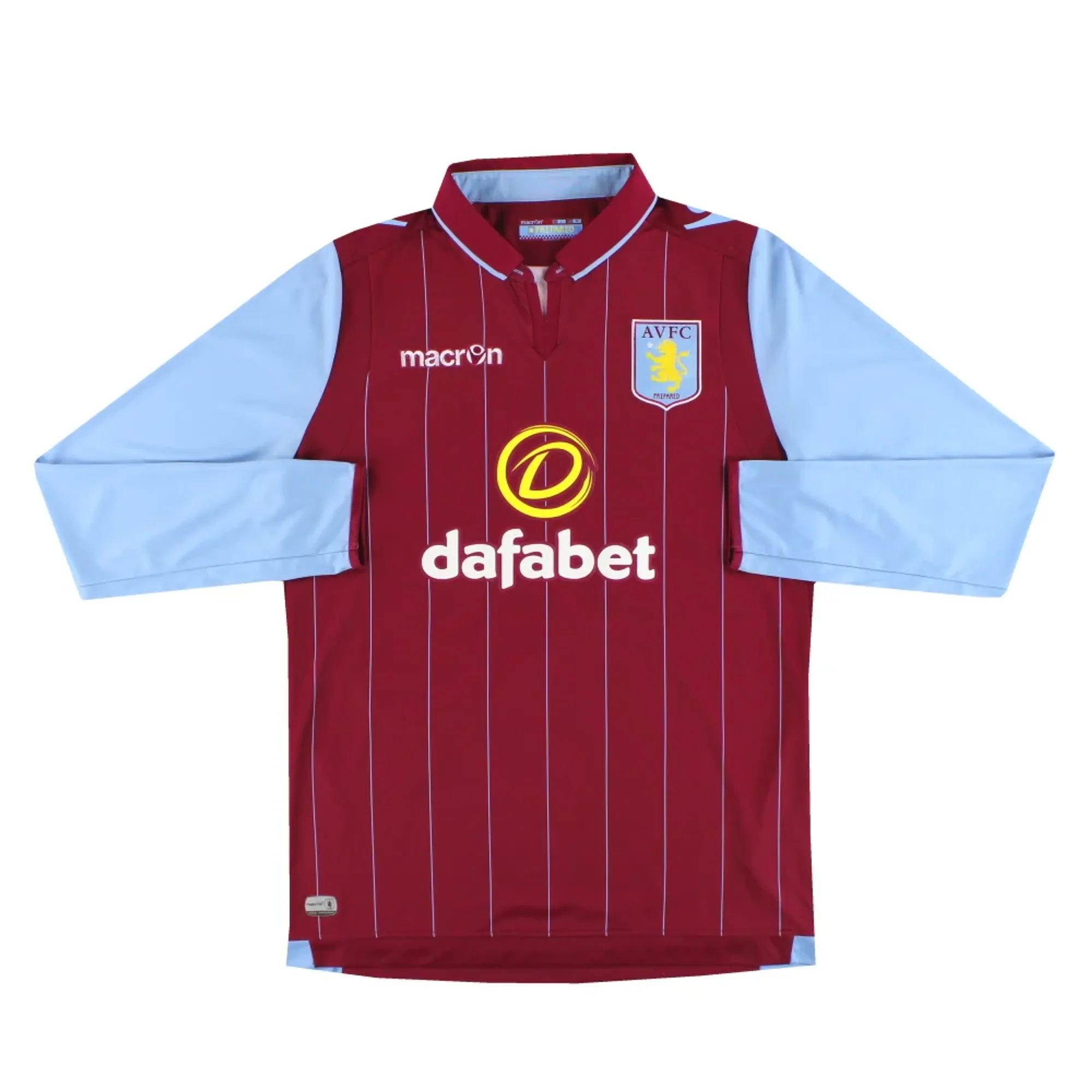 2014-15 Aston Villa Macron Home Shirt L/S *Mint* M - Aston Villa / Mint 