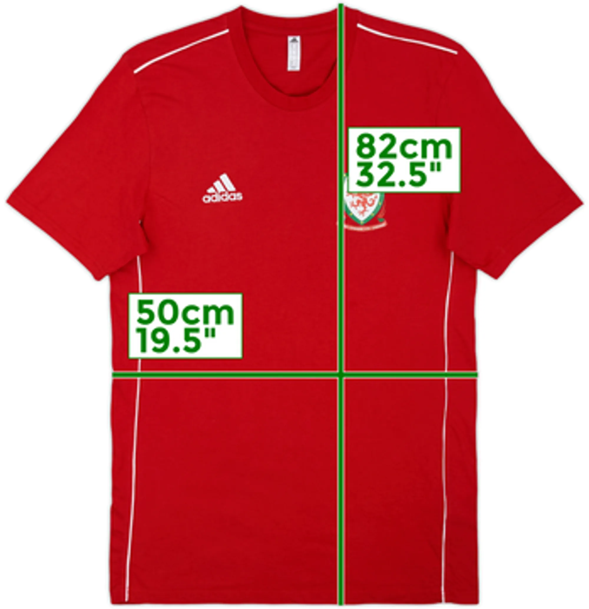 2021-22 Wales adidas Cotton Tee - 9/10 - (M)