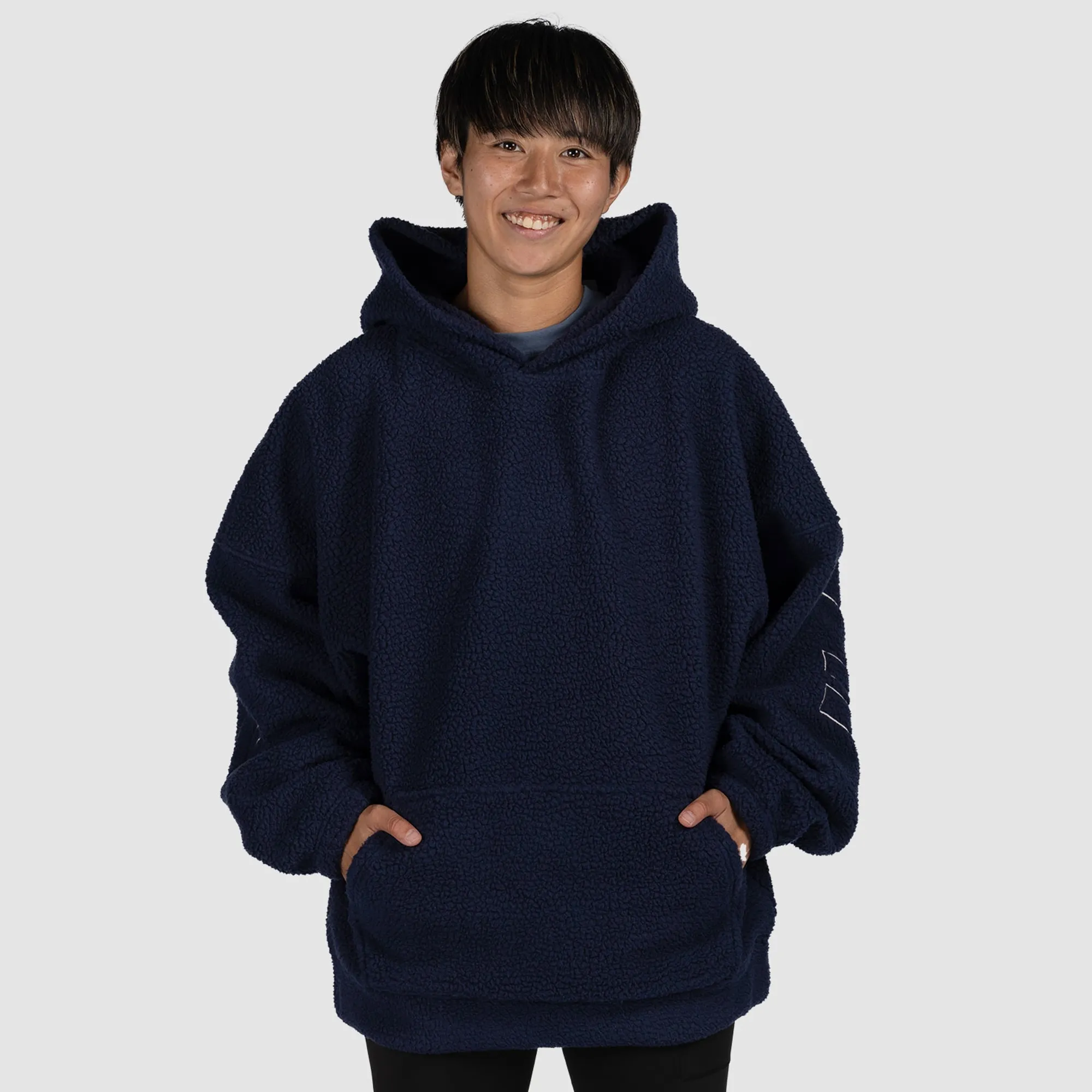 West Ham Womens Navy Oversized Hoodie