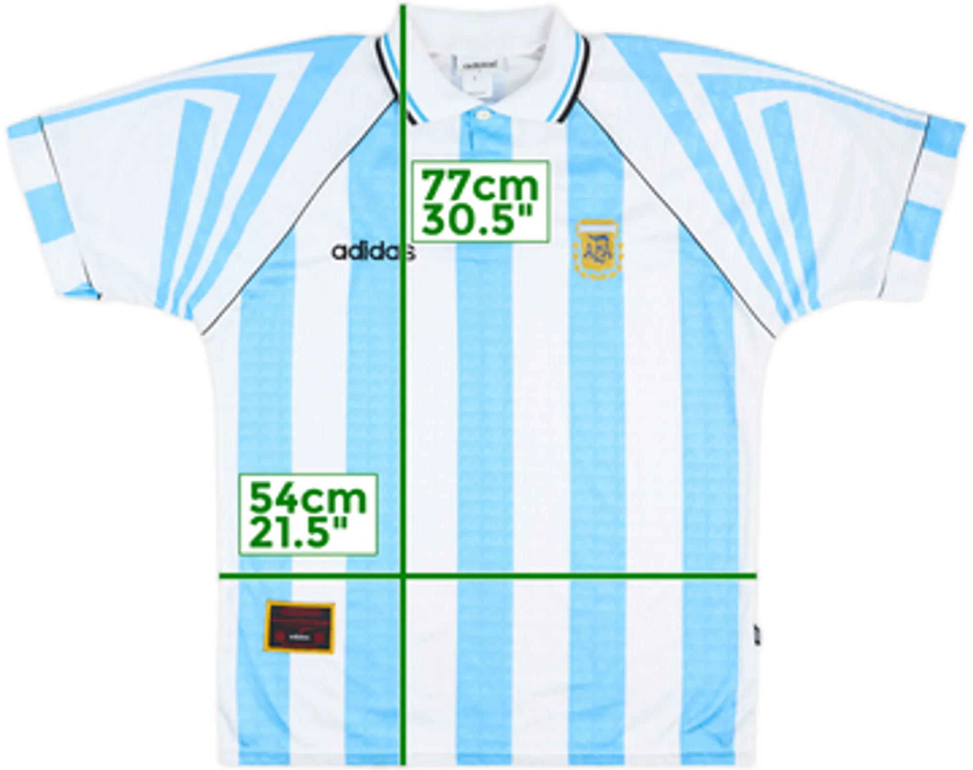 1996-98 Argentina Home Shirt - 8/10 - (L)