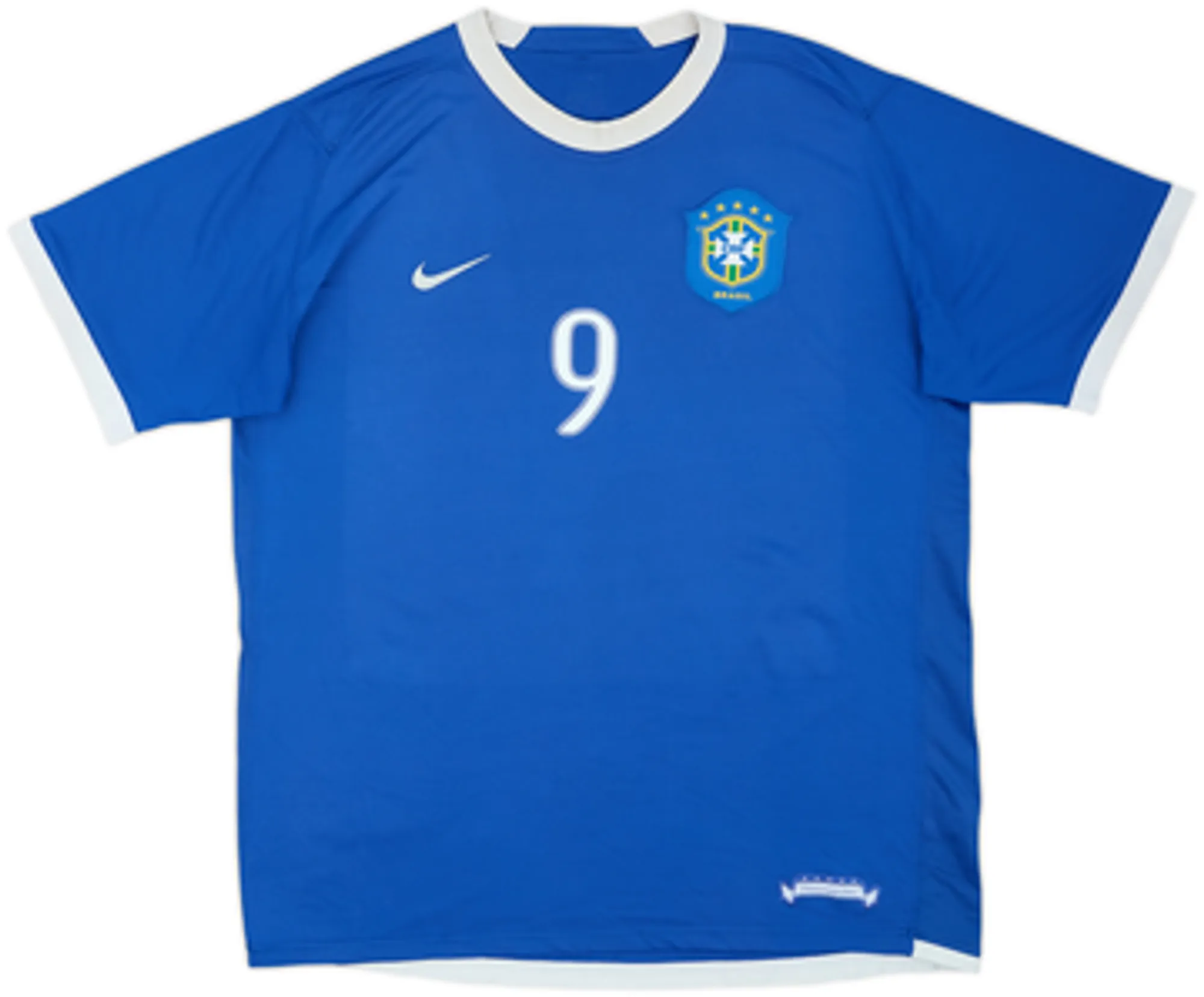 2006-07 Brazil Away Shirt Ronaldo #9 - 7/10 - (XXL)