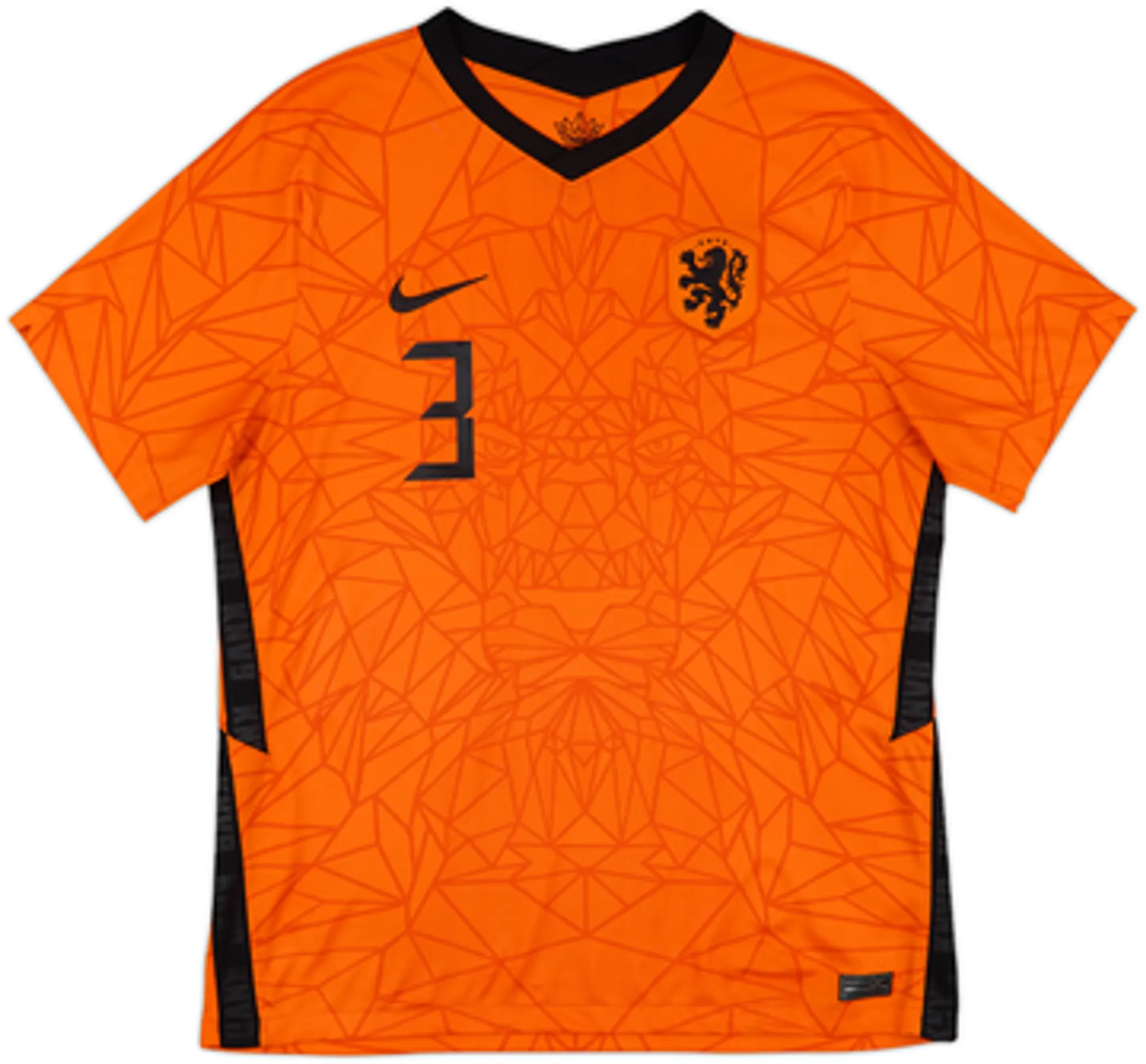 2020-21 Netherlands Home Shirt De Ligt #3EM