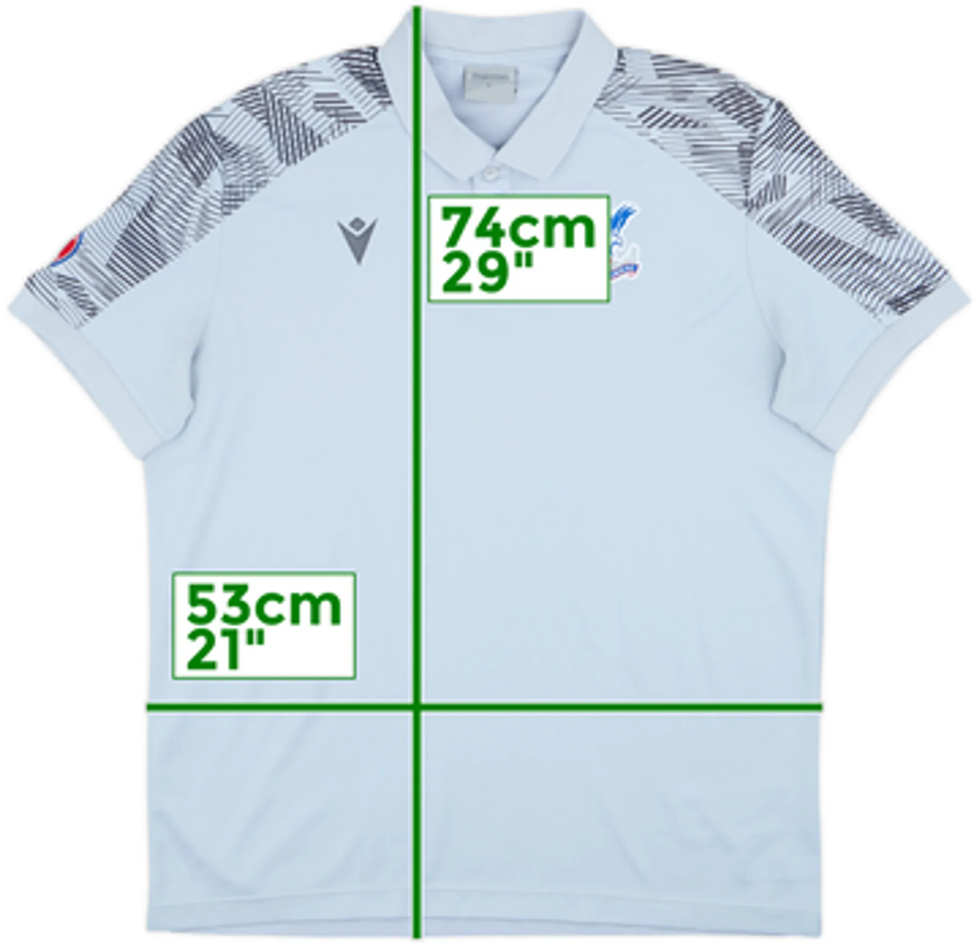 2022-23 Crystal Palace Macron Polo Shirt - 8/10 - (L)