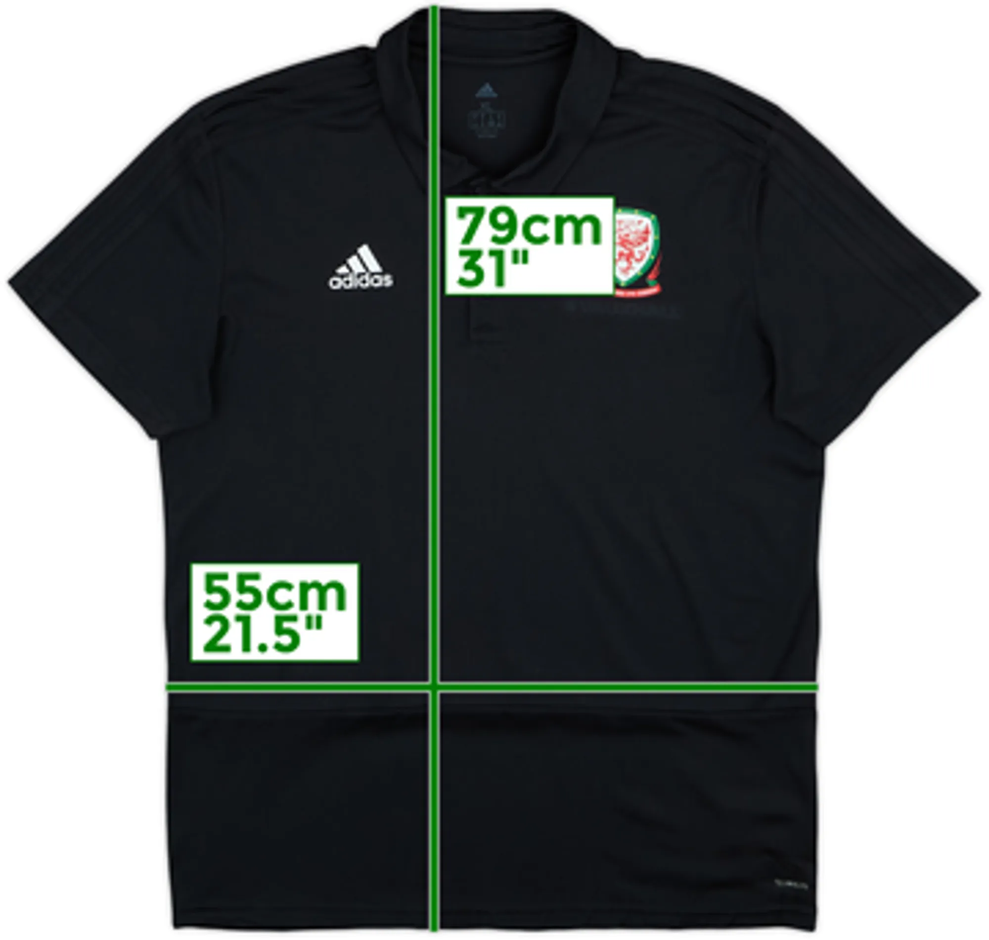 2018-20 Wales adidas Polo Shirt - 5/10 - (XL)