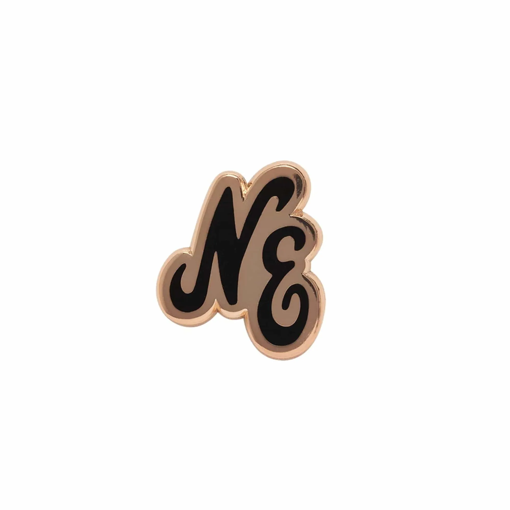 New Era Script Herritage Connect Rose Gold Pin Badge adult unisex