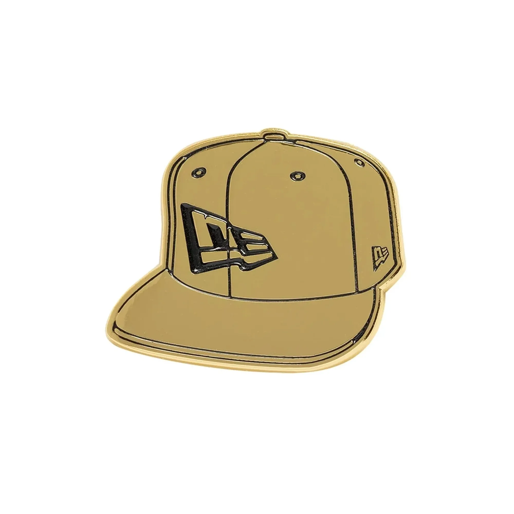 New Era 59FIFTY Fitted Gold Pin Badge adult unisex