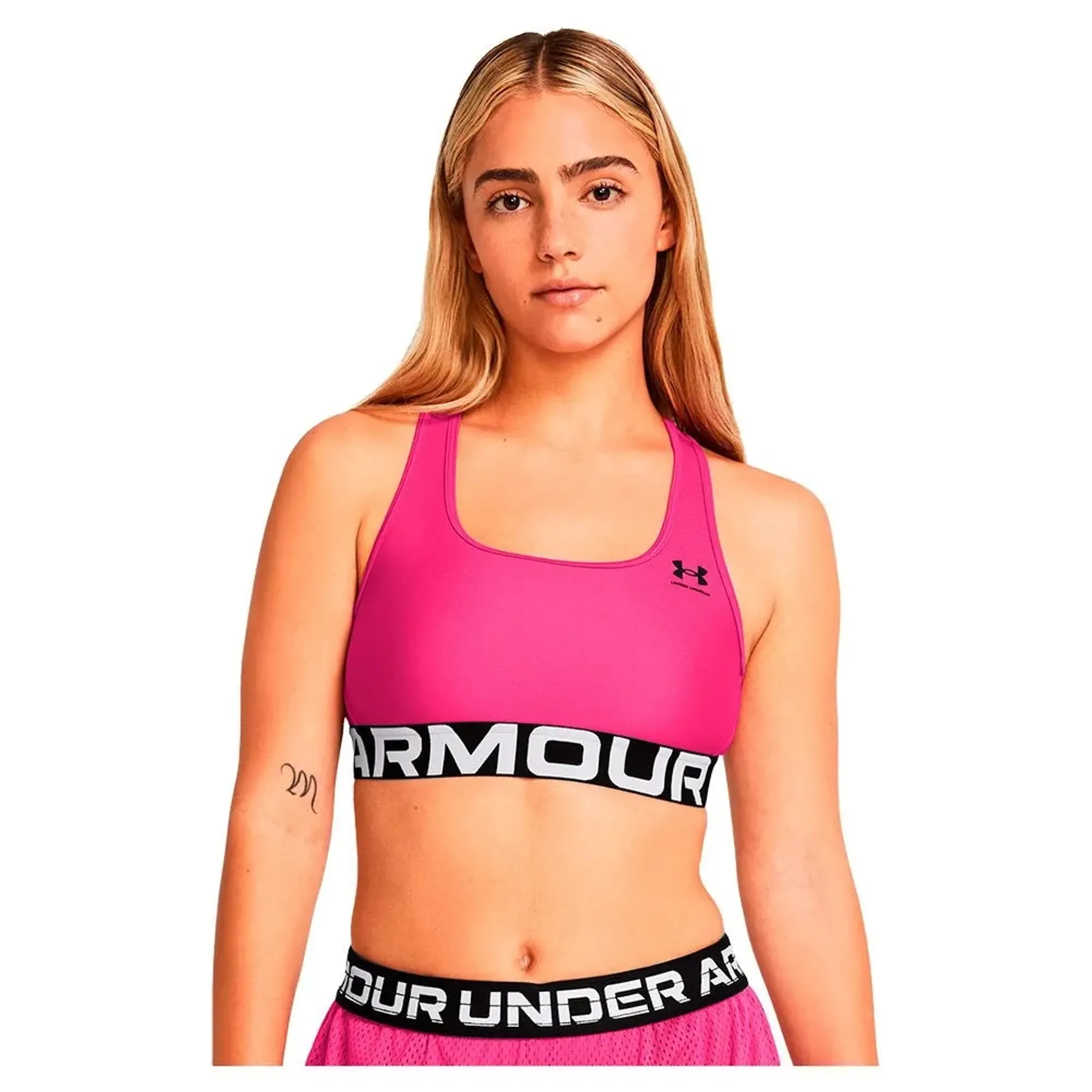 Under Armour Hg Authentics Branded Medium Impact Sports Bra