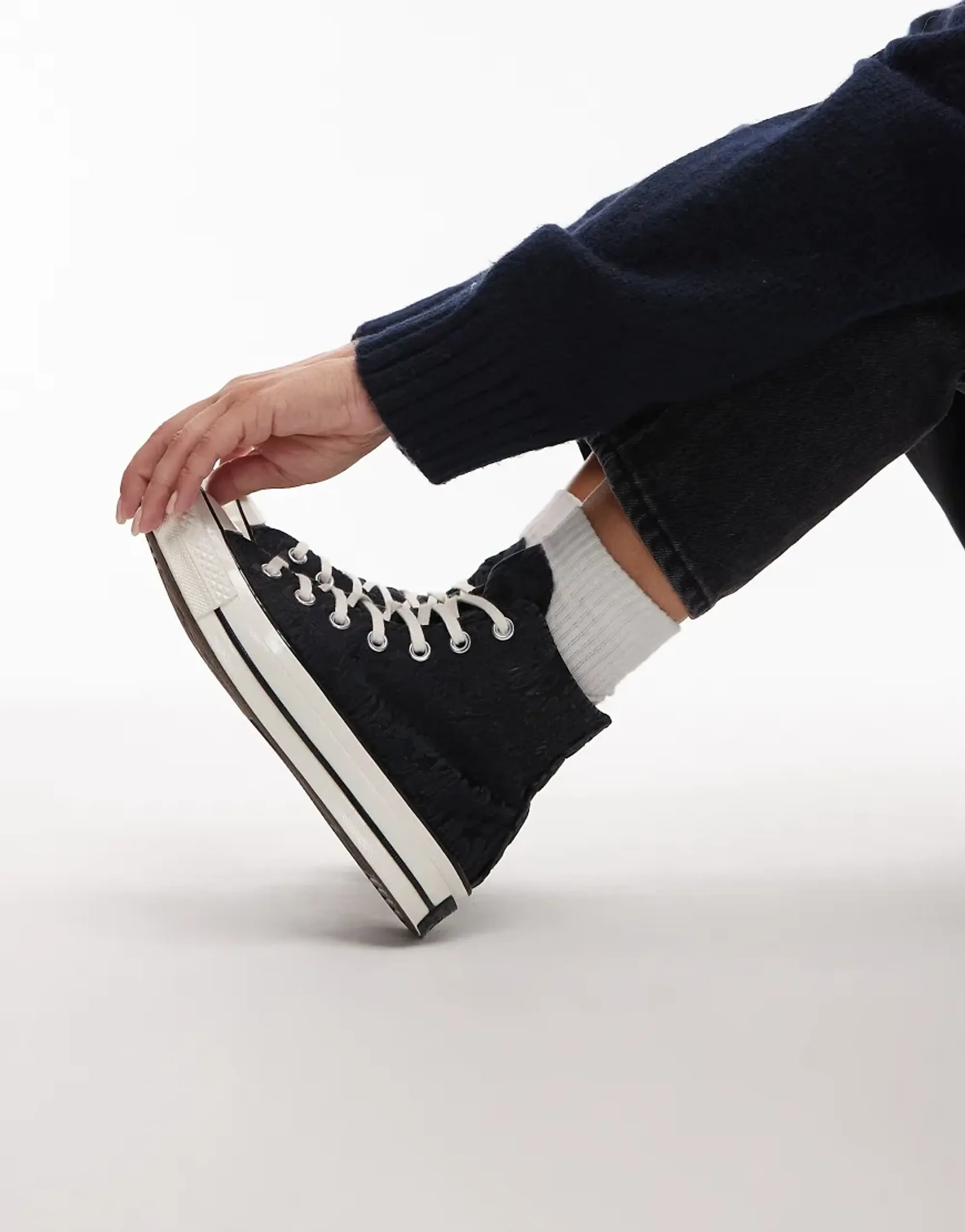 Converse Chuck 70 Hi Trainers In Black Leopard Print