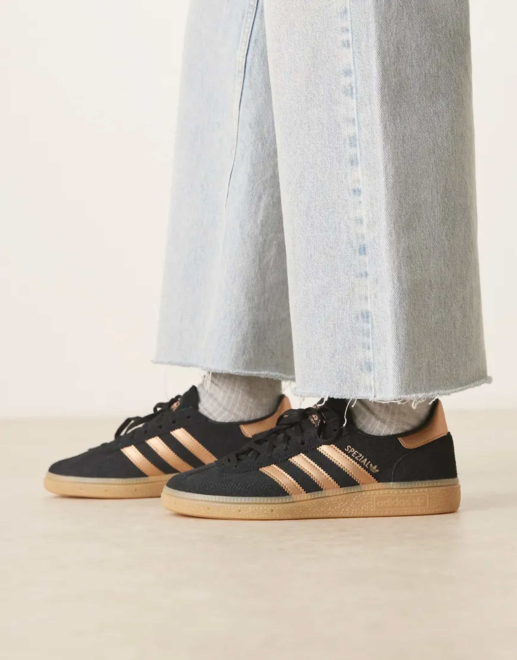 Adidas Originals Handball Spezial Trainers In Black And Bronze