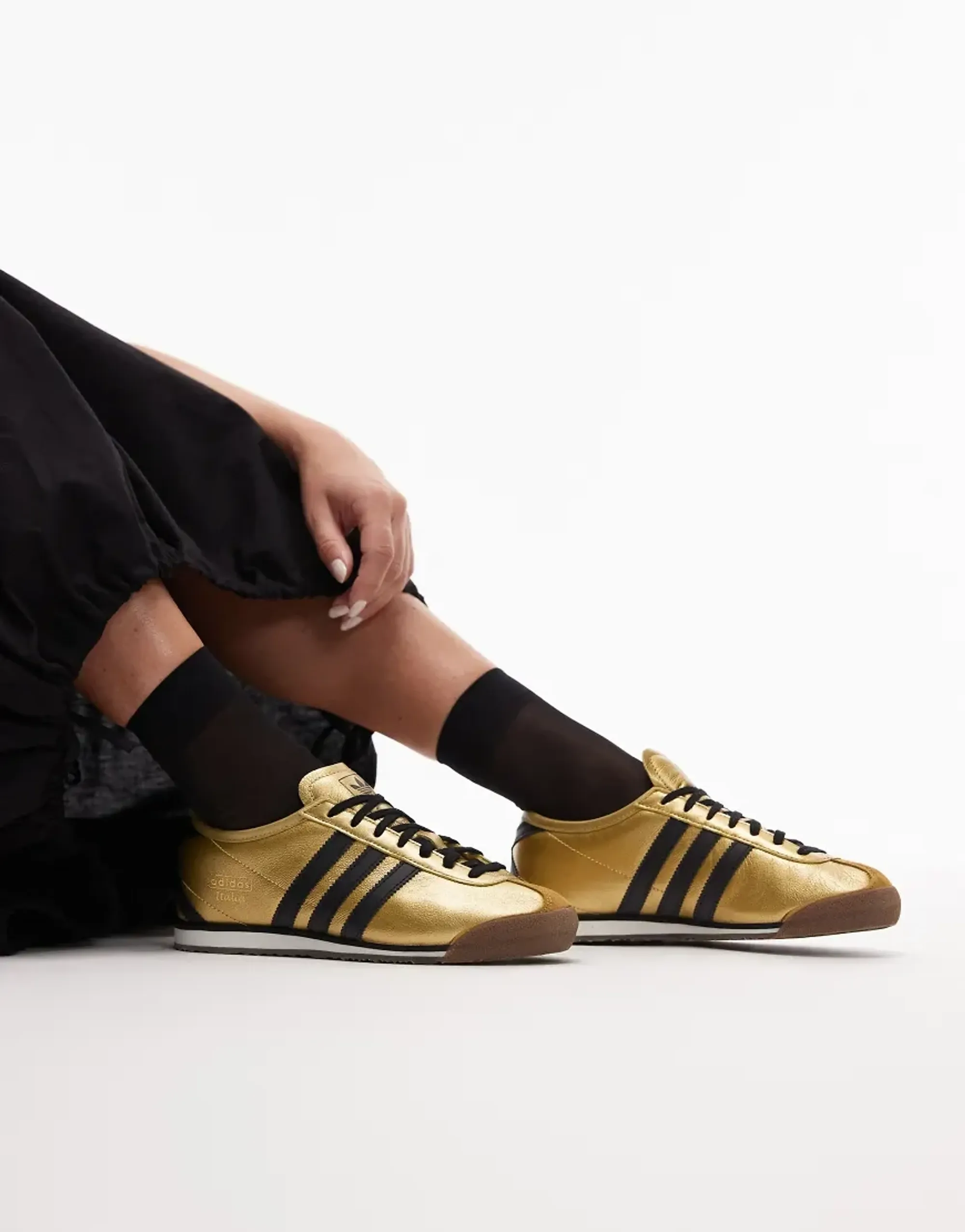adidas Originals Sneakers Adidas Italia 70S W Gold Metallic/ Core Black/ Gum5 Eur 39 1/3