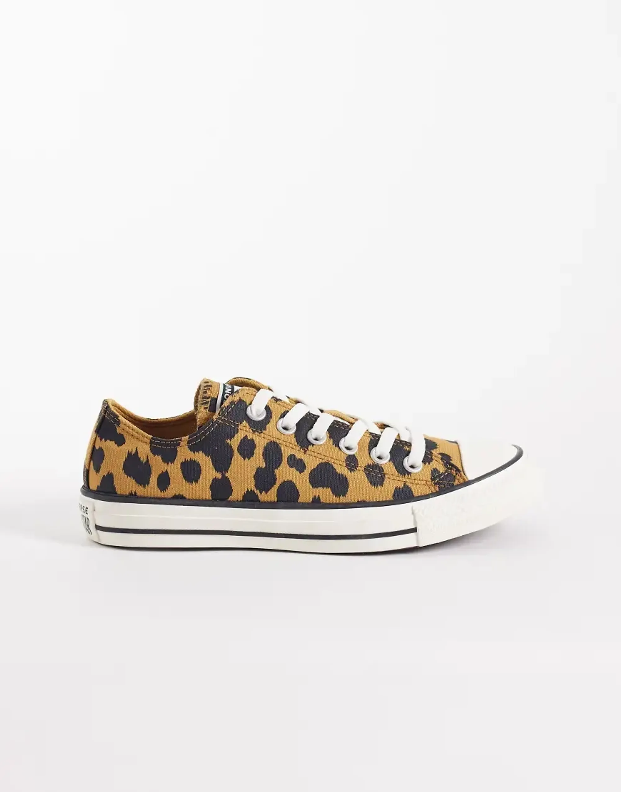 Converse Chuck Taylor All Star Ox Trainers In Brown And Black Cow Print-Multi
