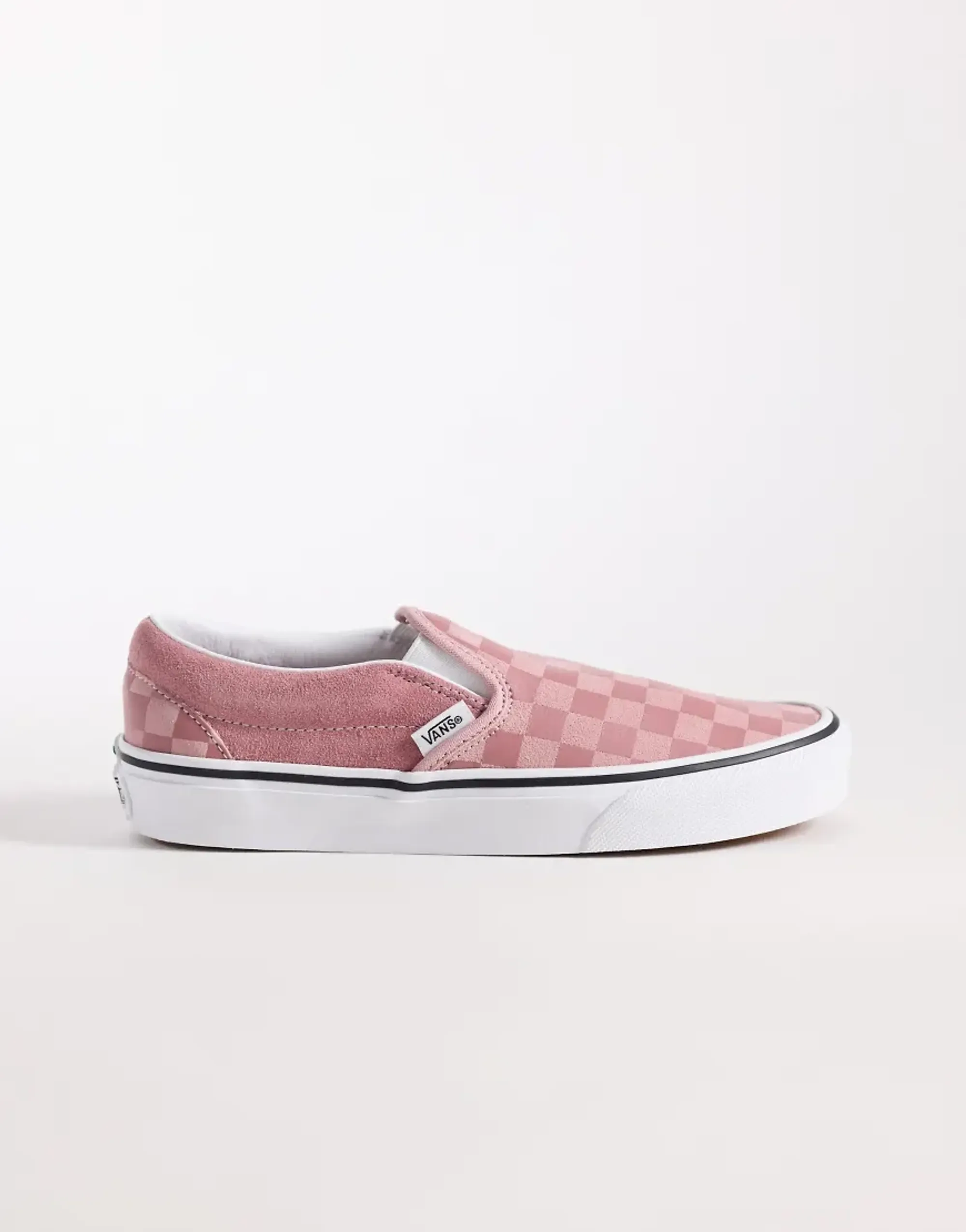 Vans Slip-On Trainers In Pink Checkerboard