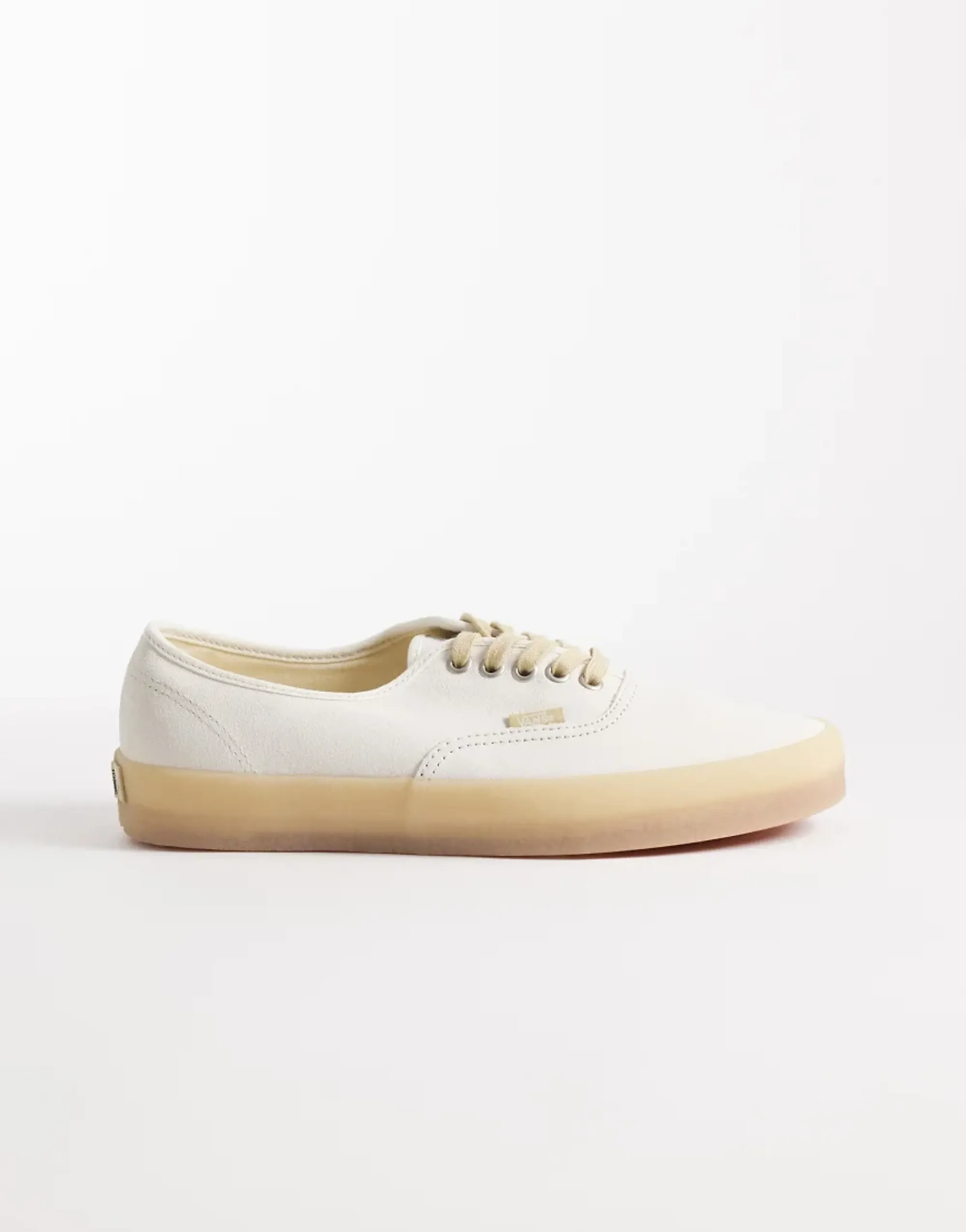 Vans Authentic Trainers In Off White With Tan Sole