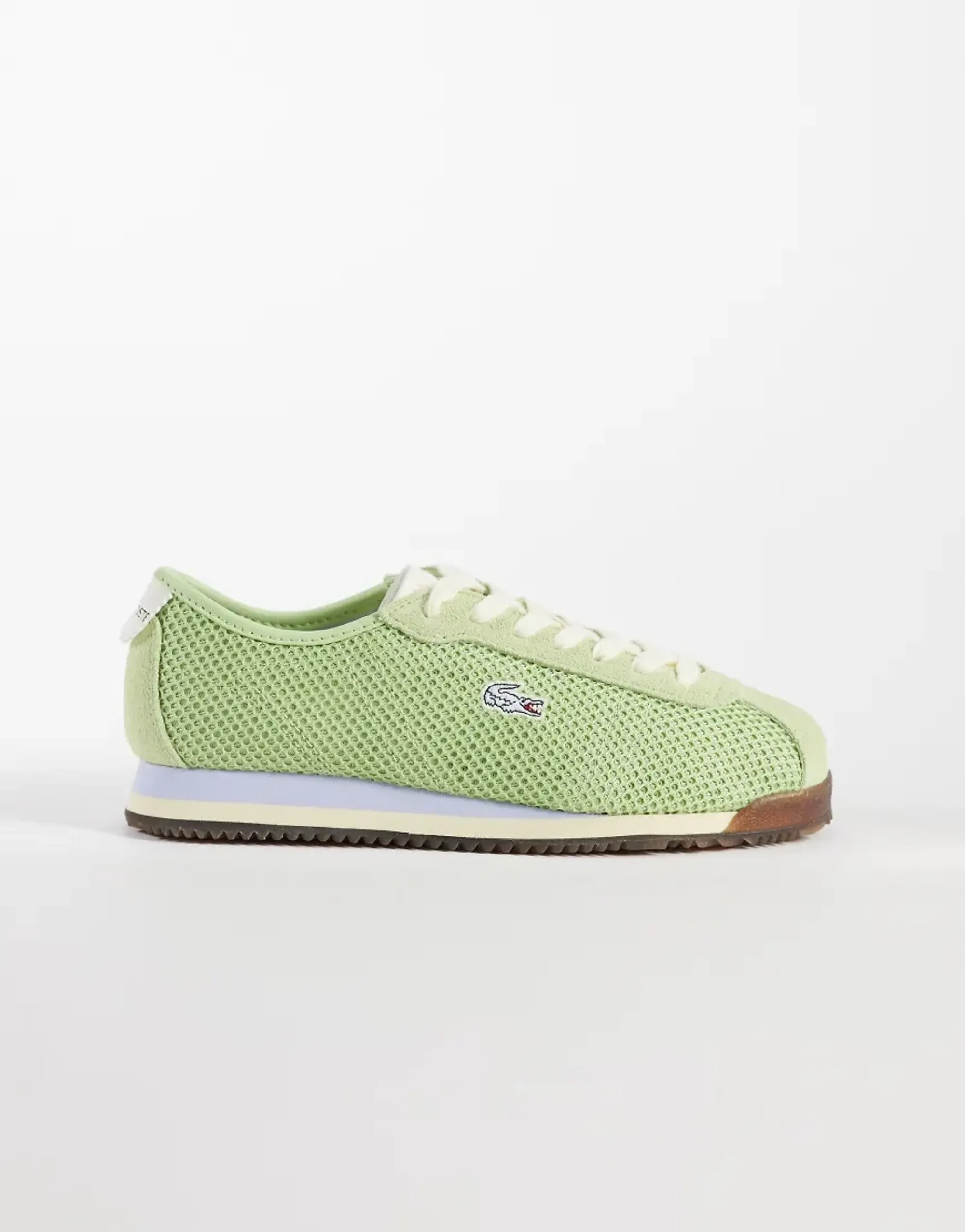 Lacoste Club-Low Logo Trainers In Light Green