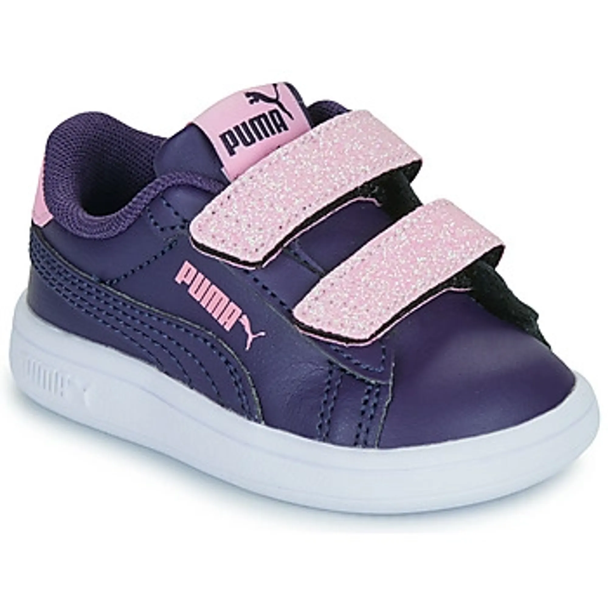 Puma  Smash 3.0 L Glitter Velcro V Inf  girls's Children's Shoes (Trainers) in Purple
