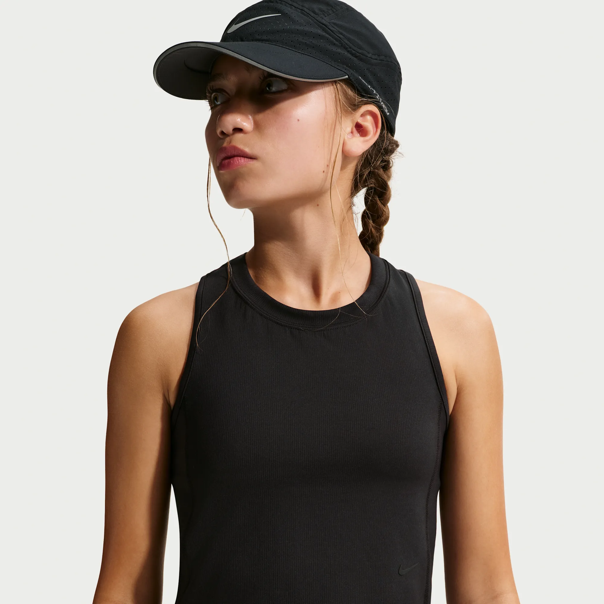 Nike MAVN Girls' Dri-FIT Knit Tank Top - Black - Polyester/Elastane