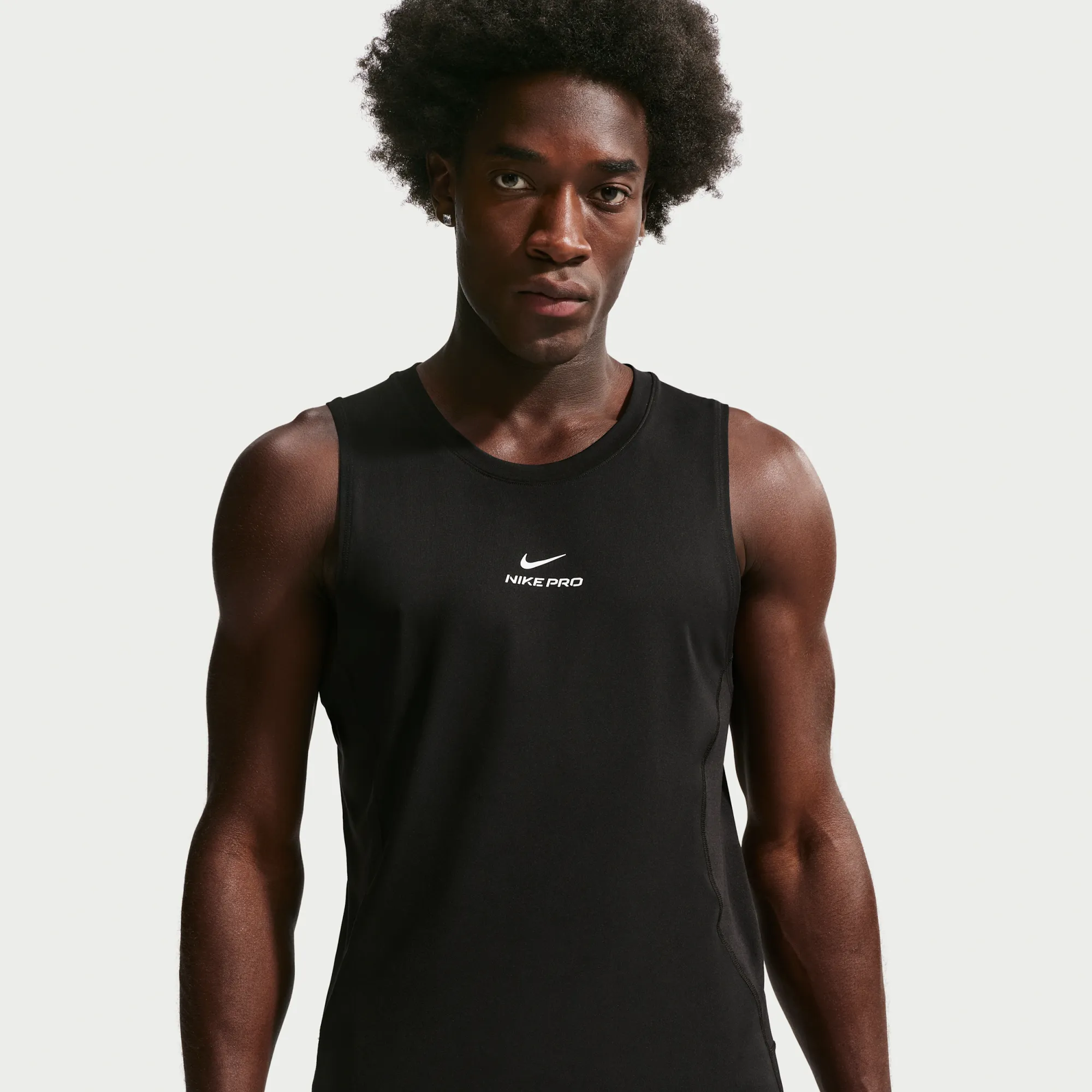 Nike Pro Men's Dri-FIT Training Tank Top - Black - Polyester