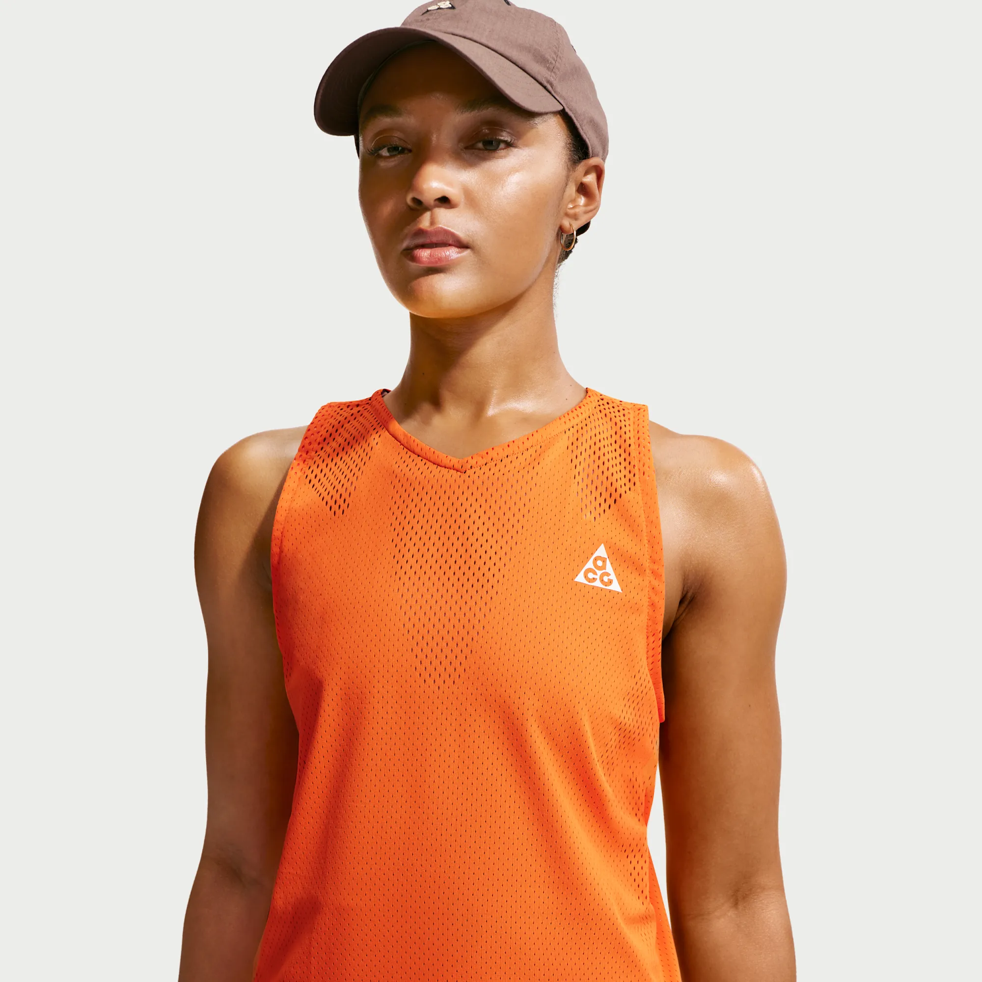 Nike ACG 'Trailwind' Women's Dri-FIT ADV Trail-Running Tank Top - Orange - Polyester