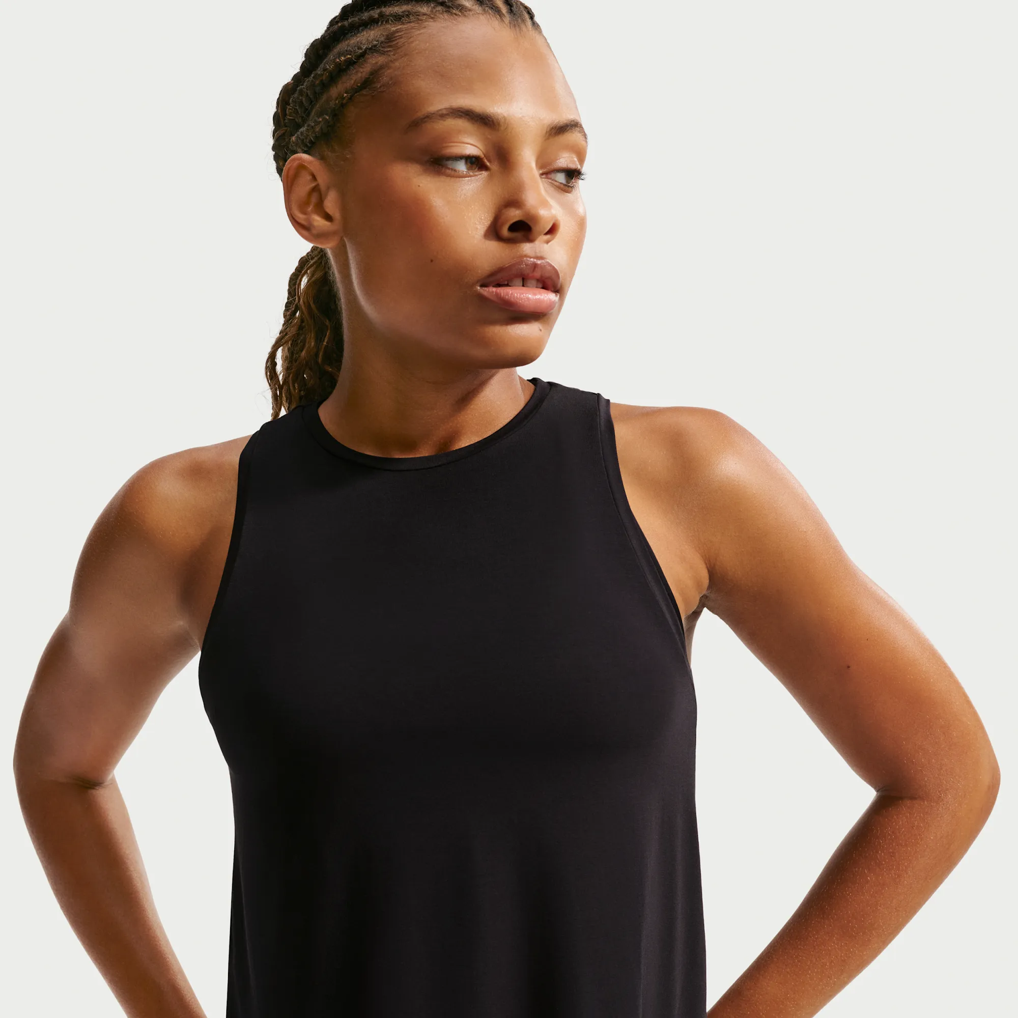 Nike Zenvy Women's Tank Top - Black - Modal/Nylon/Elastane