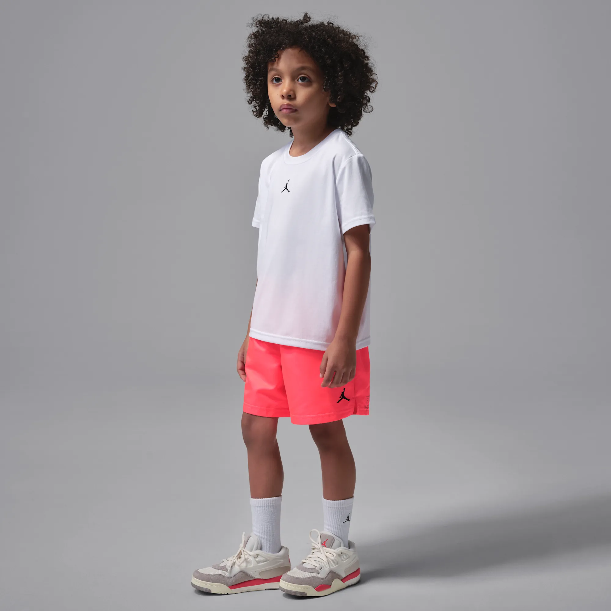Nike Jordan Younger Kids' Jumpman 2-Piece Woven Play Shorts Set - Red - Cotton/Polyester